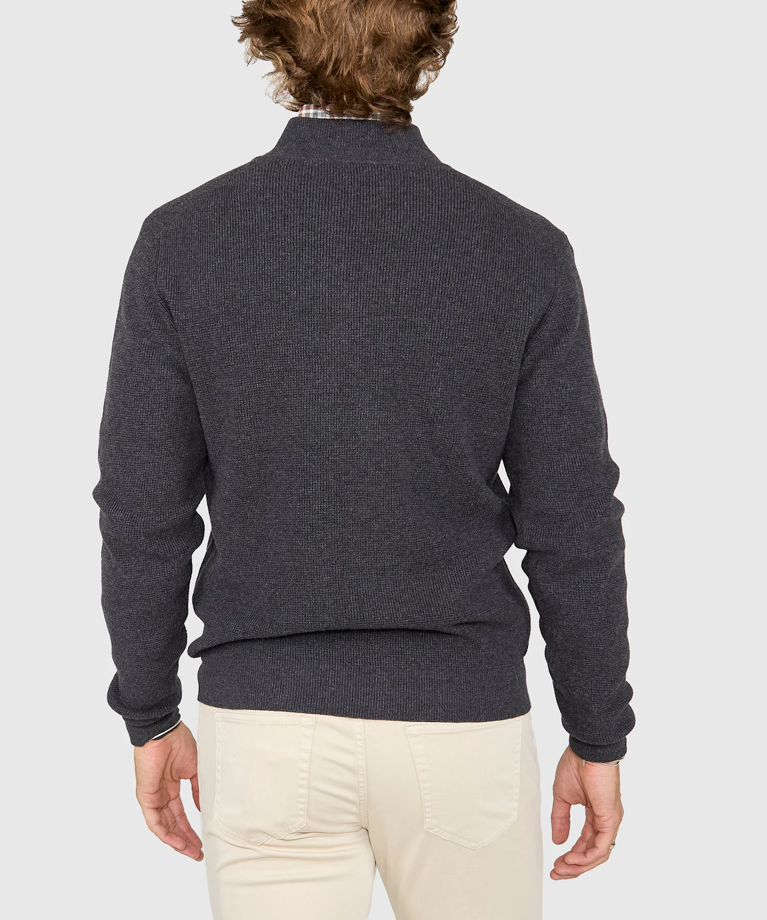 Westport Black Legacy Cotton Cashmere Button Mock Sweater - Image 10