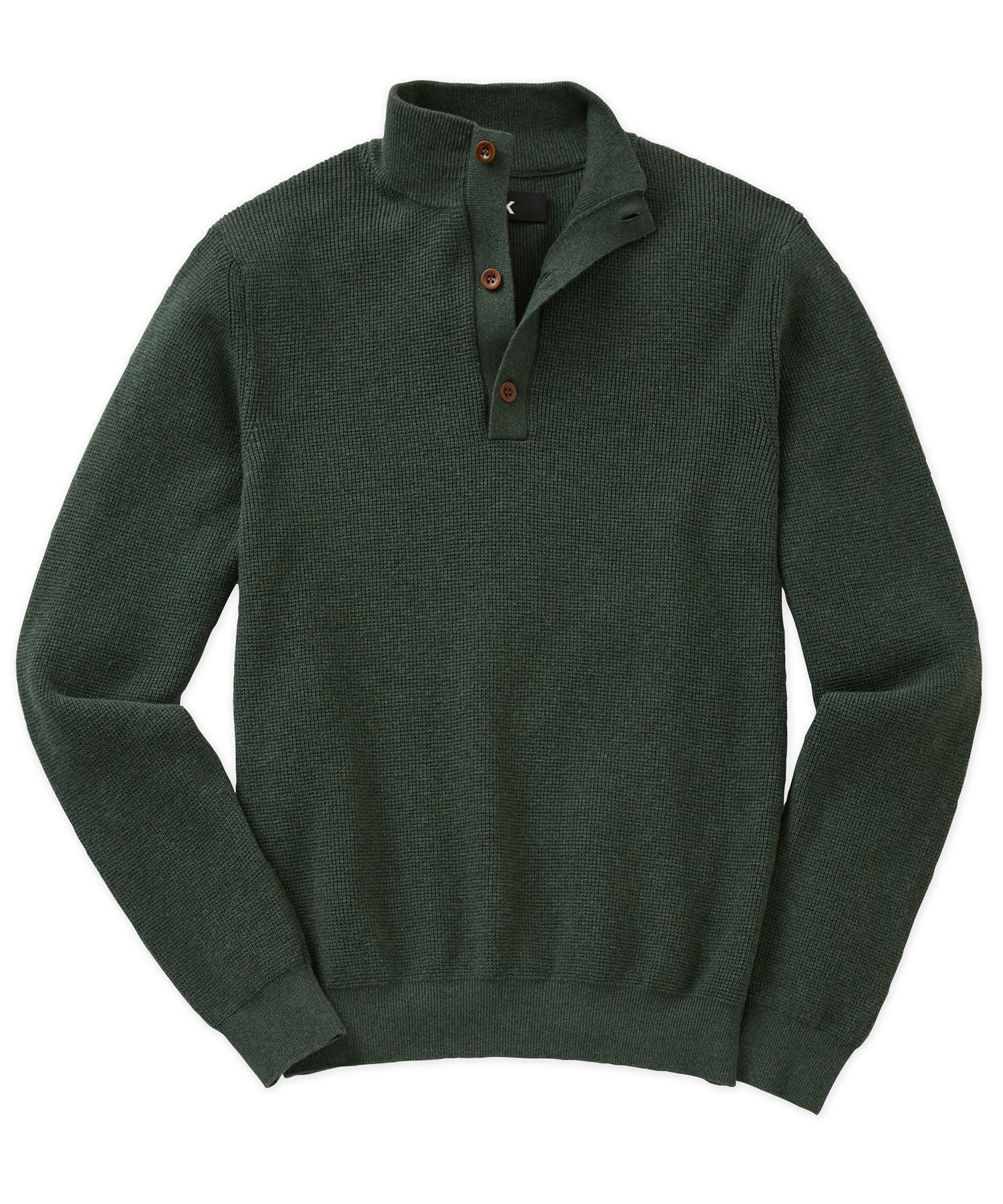 Westport Black Legacy Cotton Cashmere Button Mock Sweater - Image 11