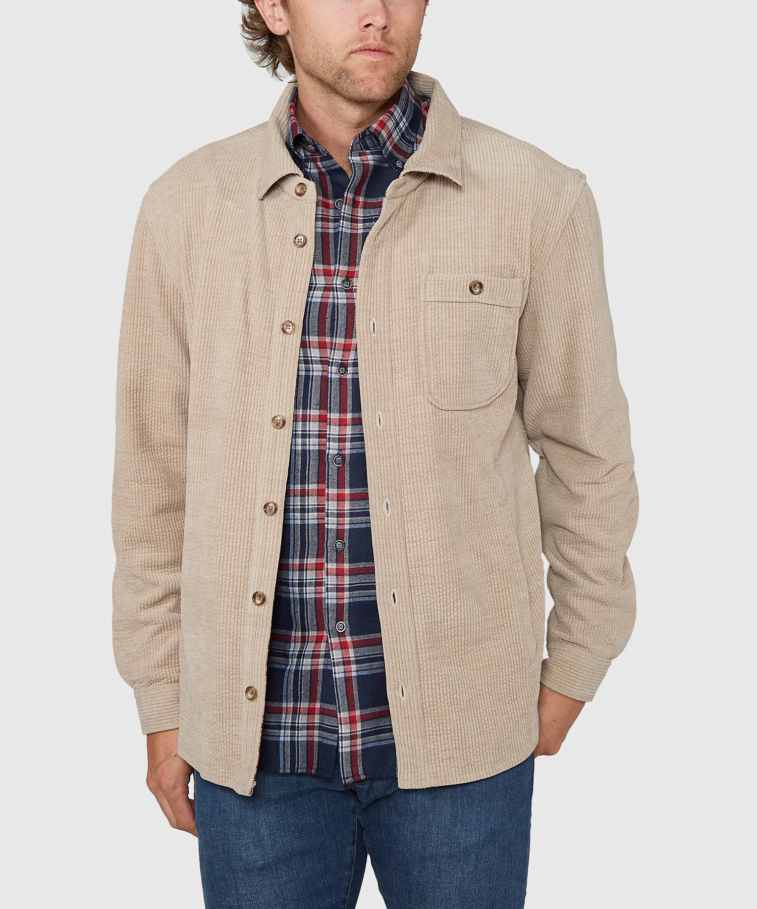 Westport Lifestyle Yellowstone Knit Corded Shirt Jacket - Image 10