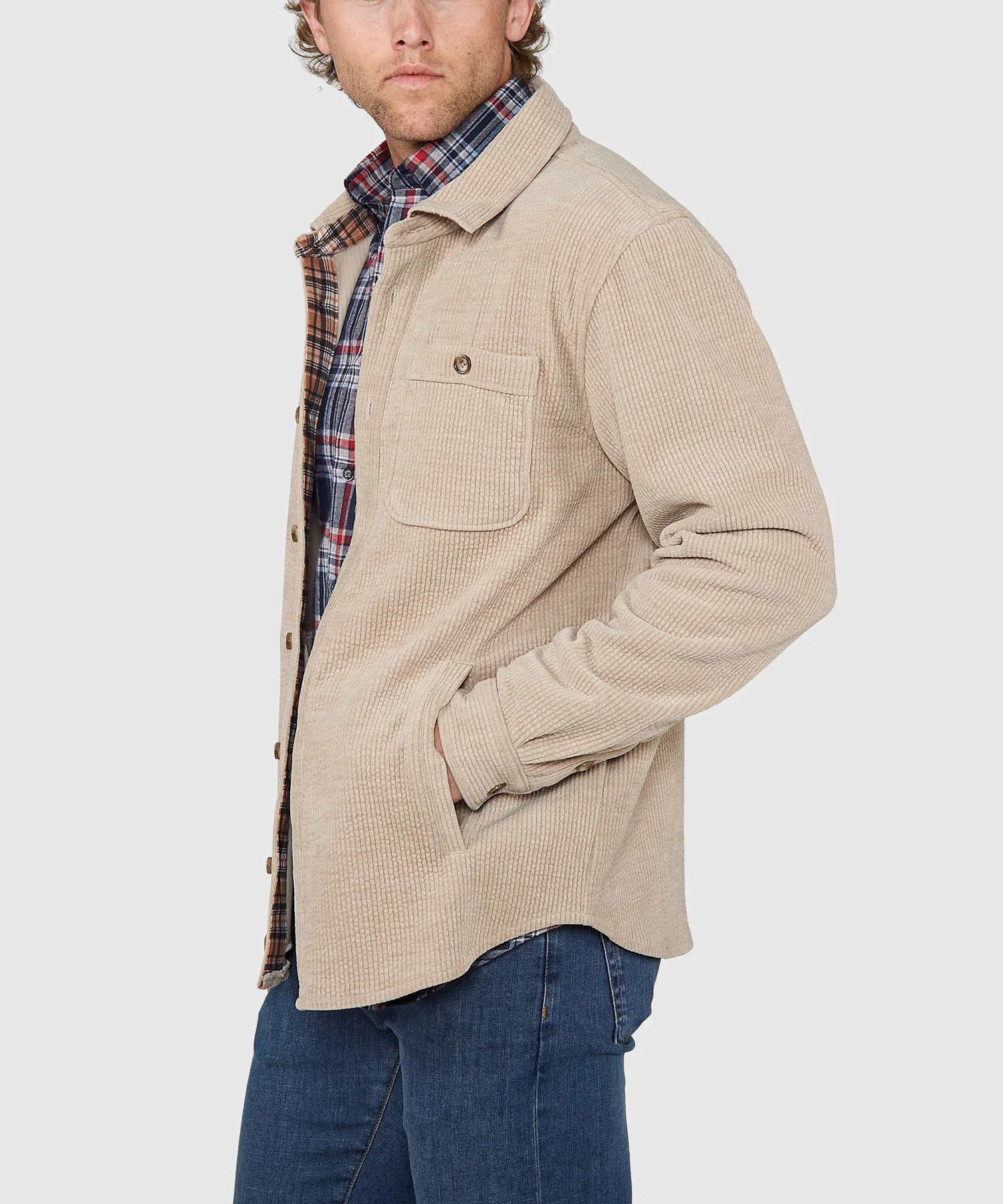 Westport Lifestyle Yellowstone Knit Corded Shirt Jacket - Image 12