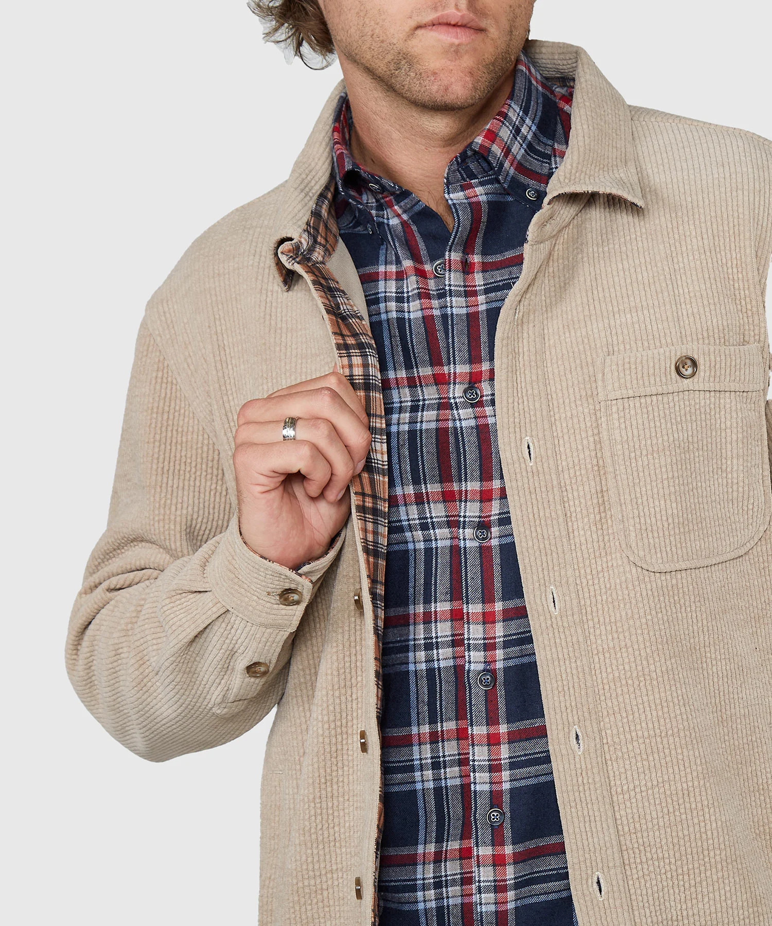 Westport Lifestyle Yellowstone Knit Corded Shirt Jacket - Image 13