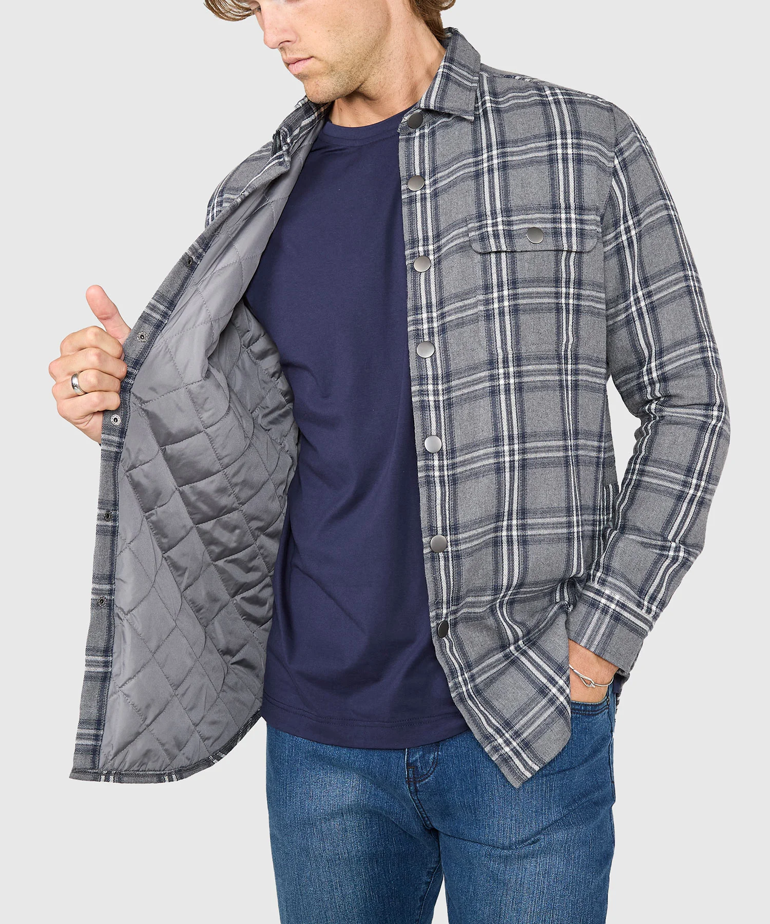 Westport Lifestyle Firepit Flannel Shirt Jacket - Image 11