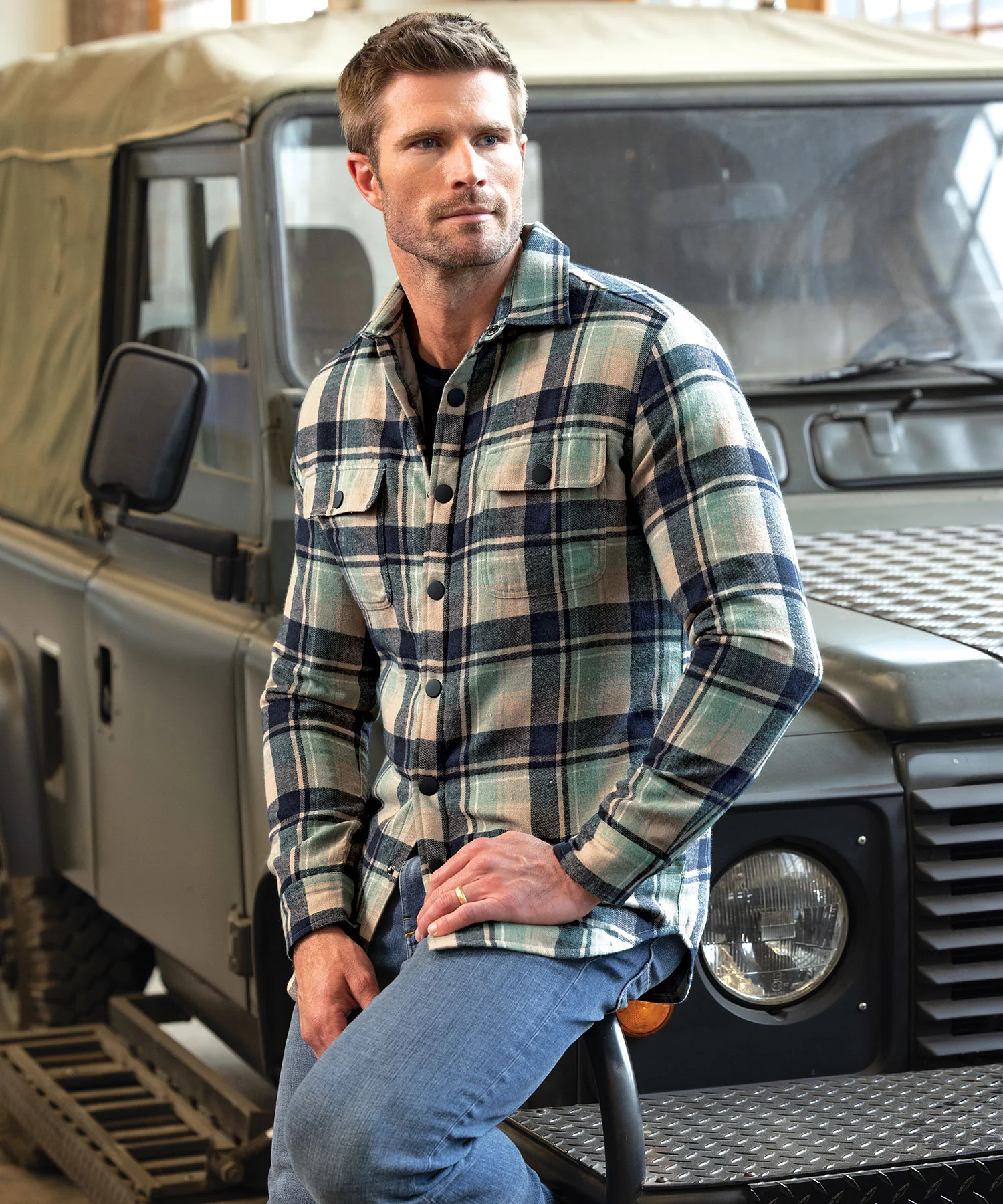 Westport Lifestyle Firepit Flannel Shirt Jacket - Image 2