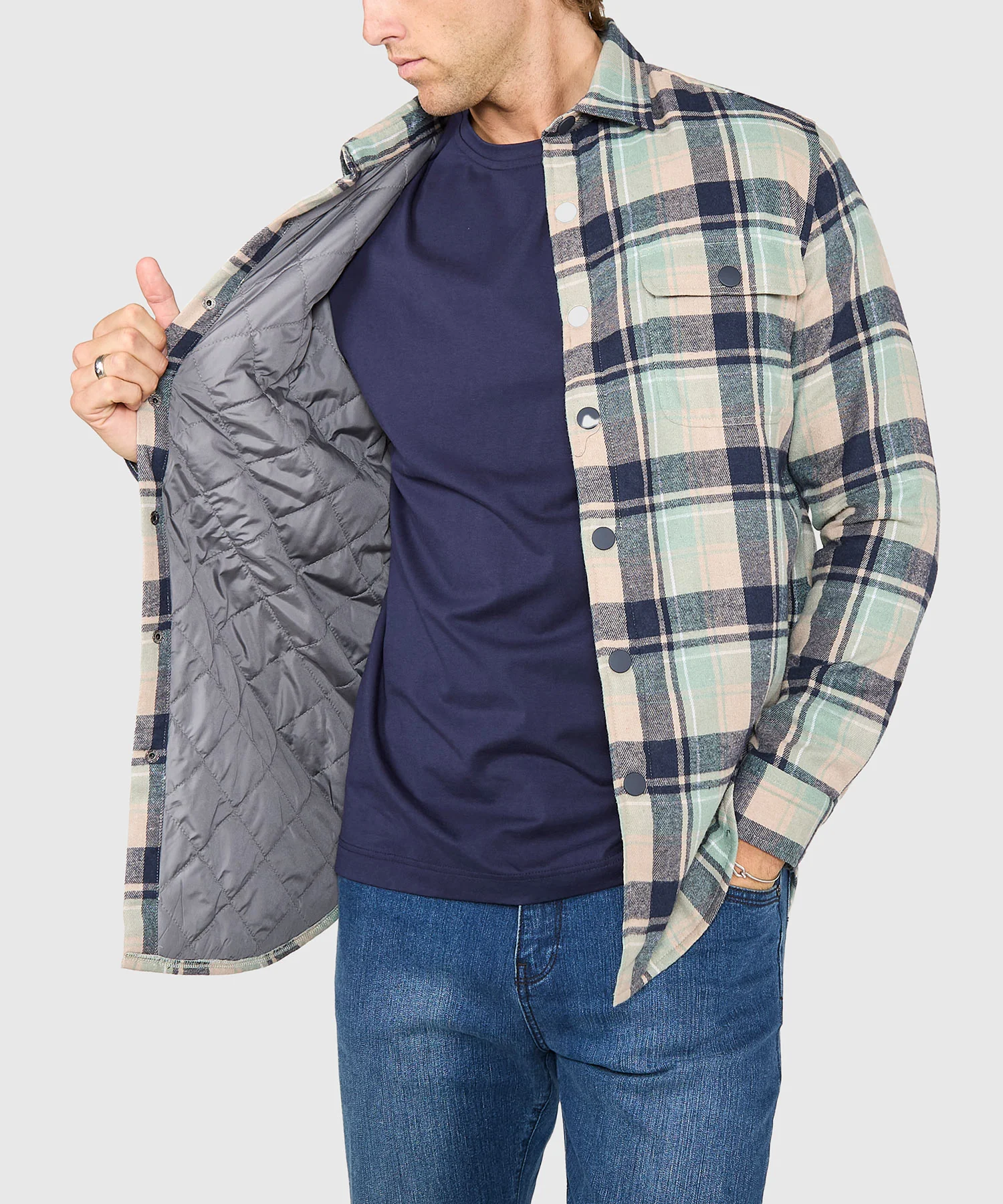 Westport Lifestyle Firepit Flannel Shirt Jacket - Image 6