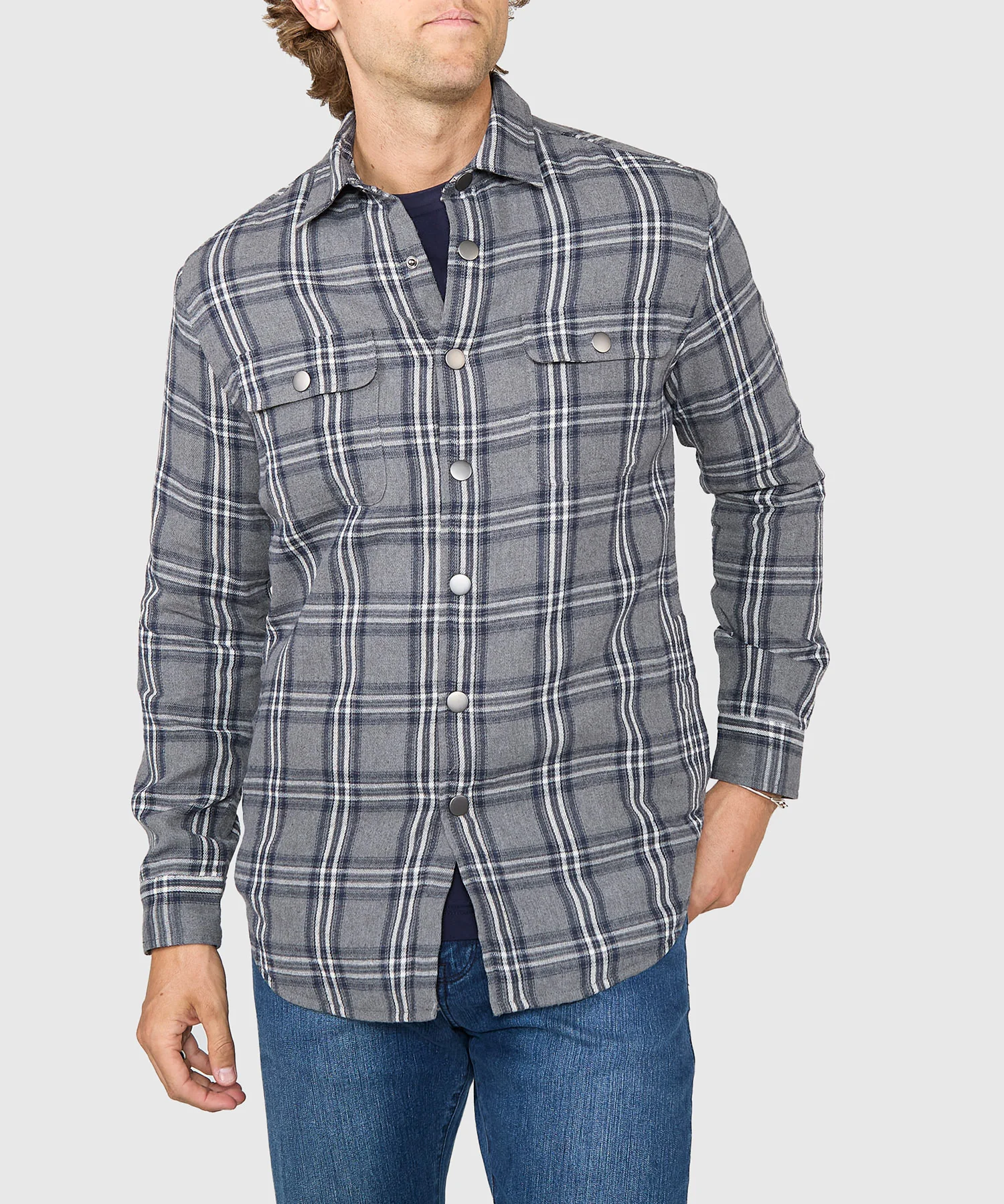Westport Lifestyle Firepit Flannel Shirt Jacket - Image 9