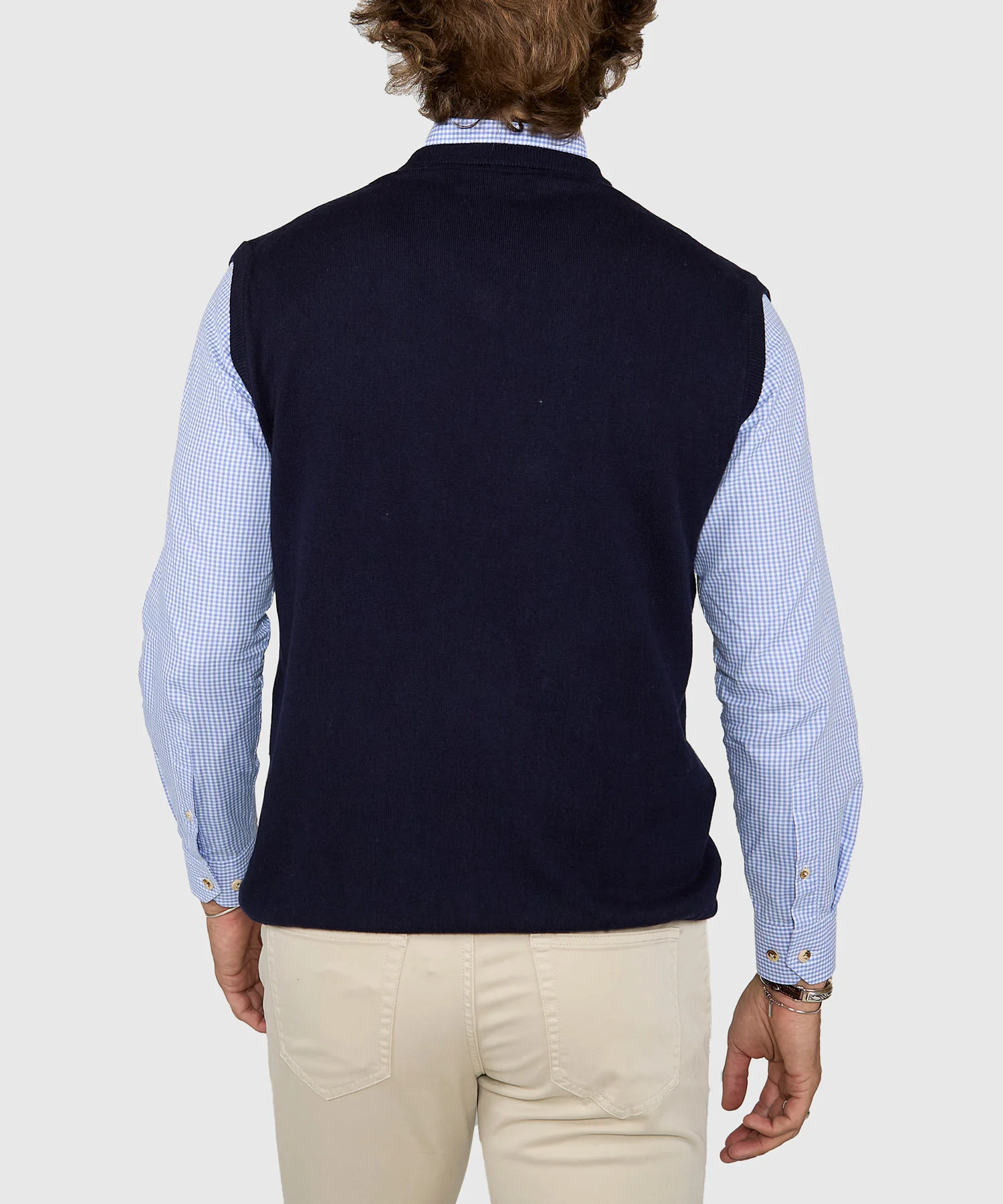 Westport Lifestyle Classic Cotton Cashmere V-Neck Vest - Image 9