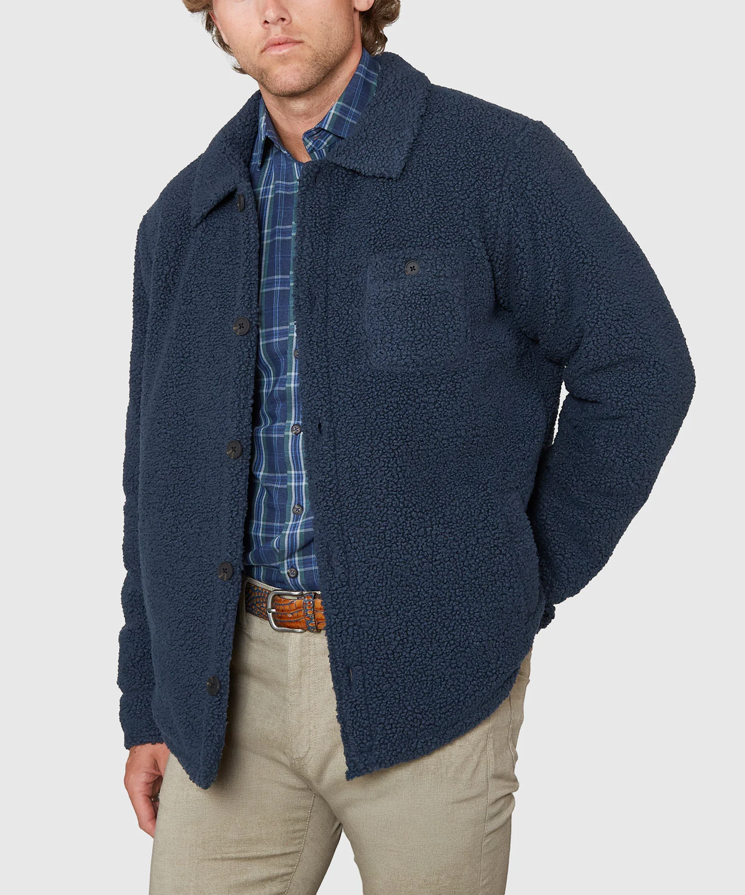 Westport Lifestyle Chetola Sherpa Fleece Shirt Jacket - Image 3