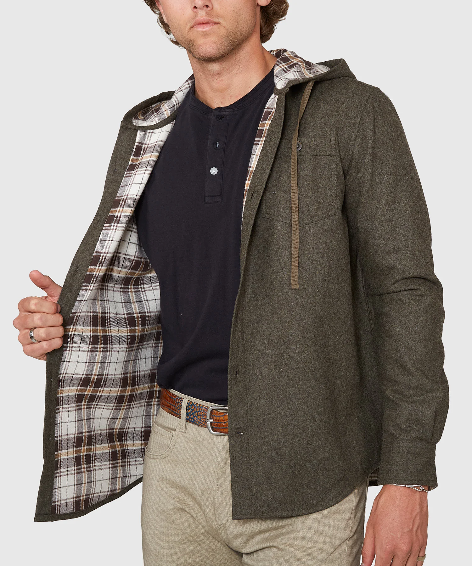 Westport Lifestyle Firepit Hooded Shirt Jacket - Image 3