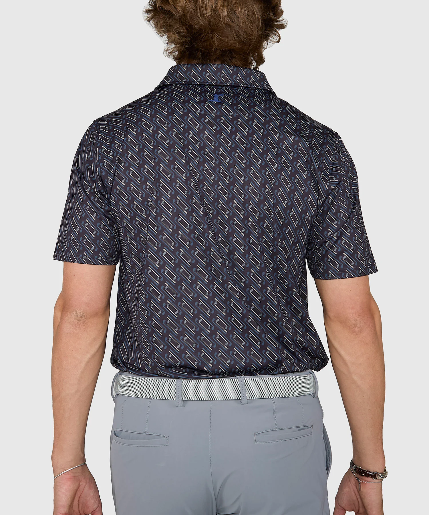 Westport Lifestyle Short Sleeve Clubs Print Performance Polo - Image 5