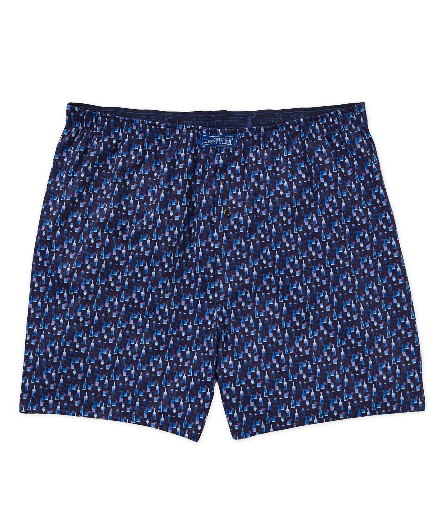 Westport Lifestyle Bottle Print Performance Stretch Boxer
