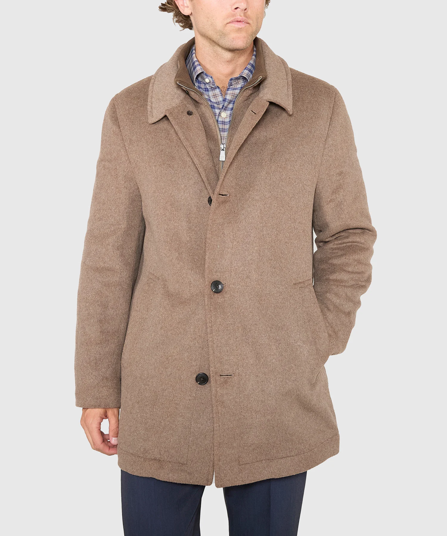 Hart Schaffner Marx Wool Blend Bibbed Coat - Image 10