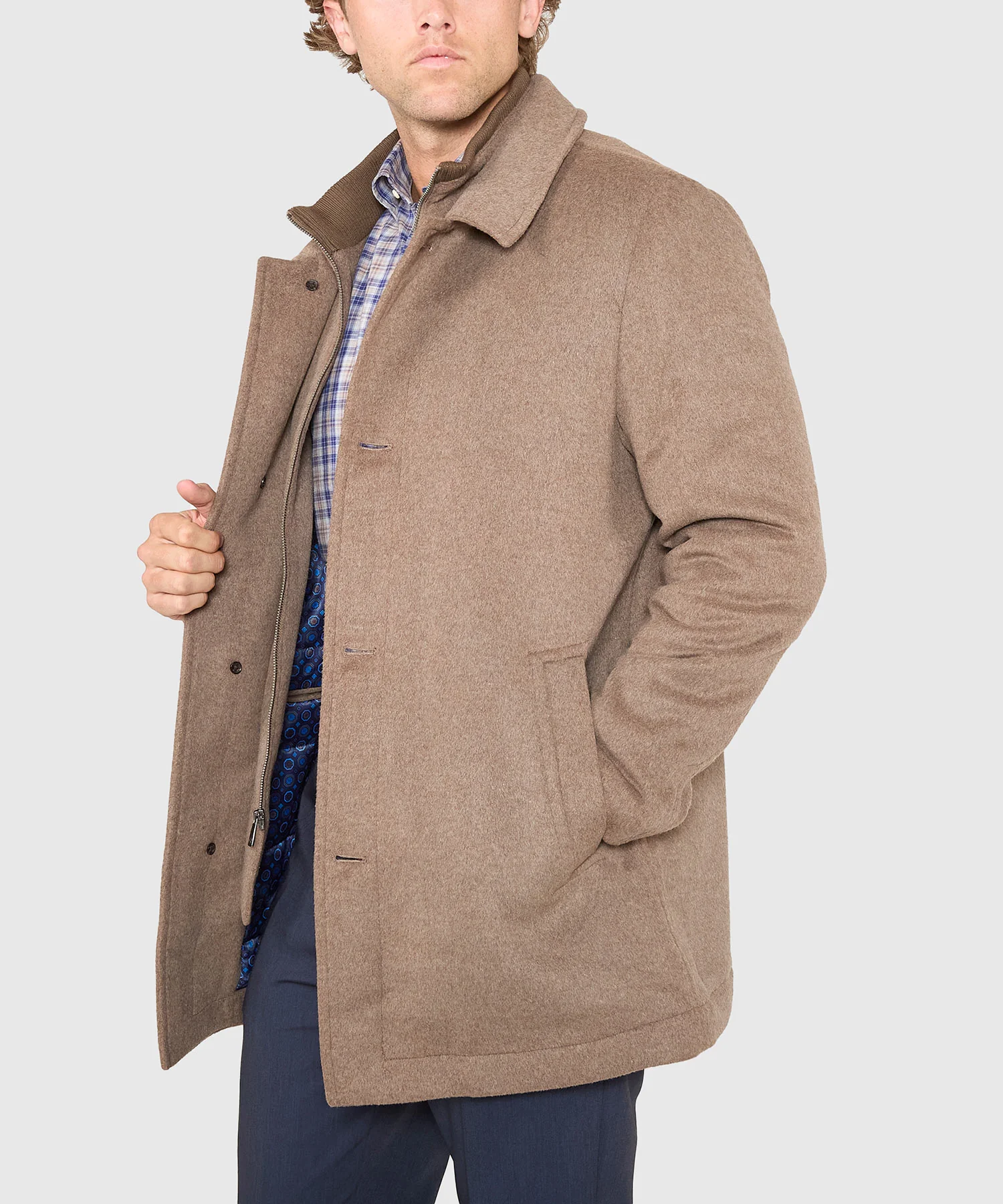 Hart Schaffner Marx Wool Blend Bibbed Coat - Image 11
