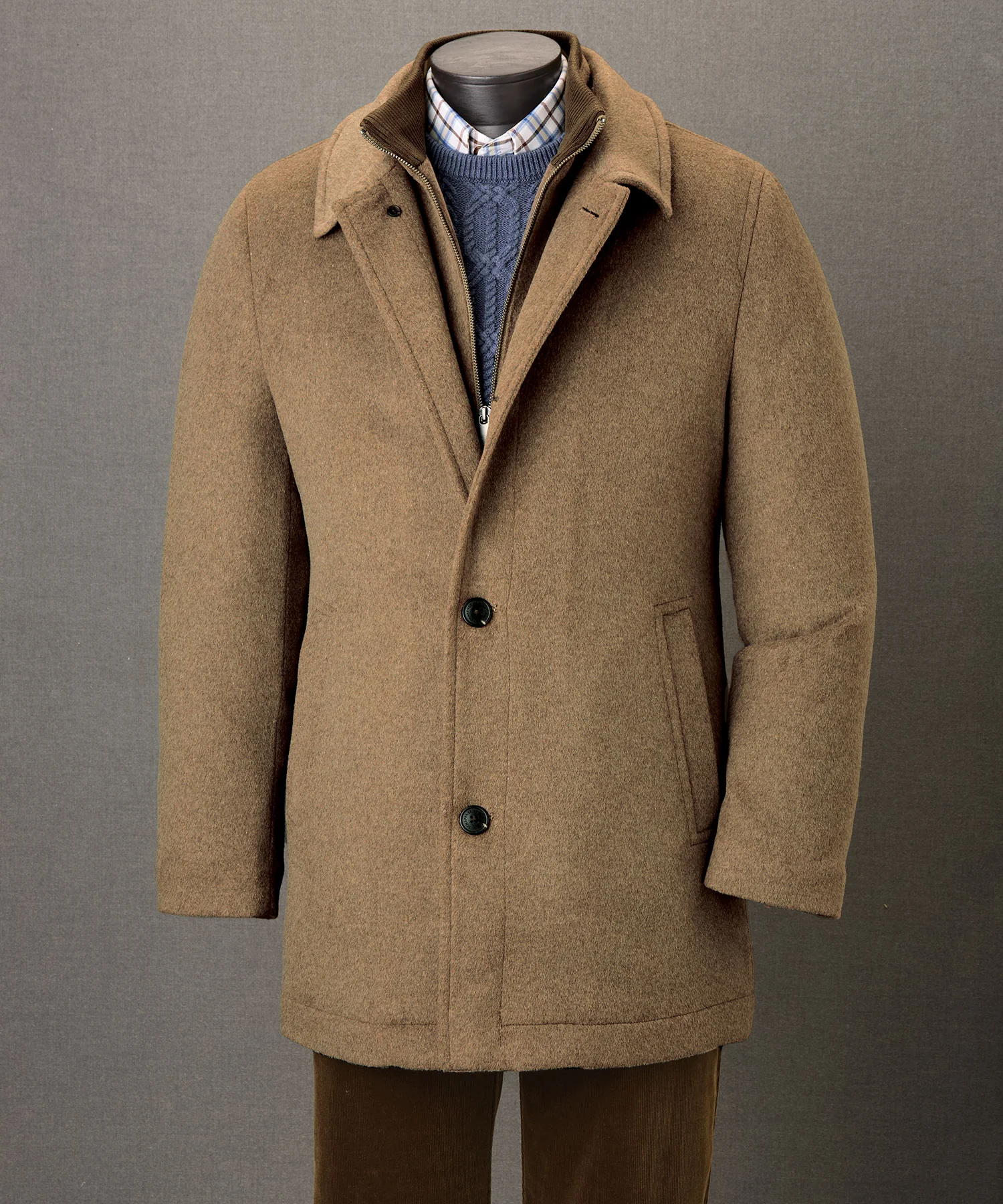 Hart Schaffner Marx Wool Blend Bibbed Coat - Image 17