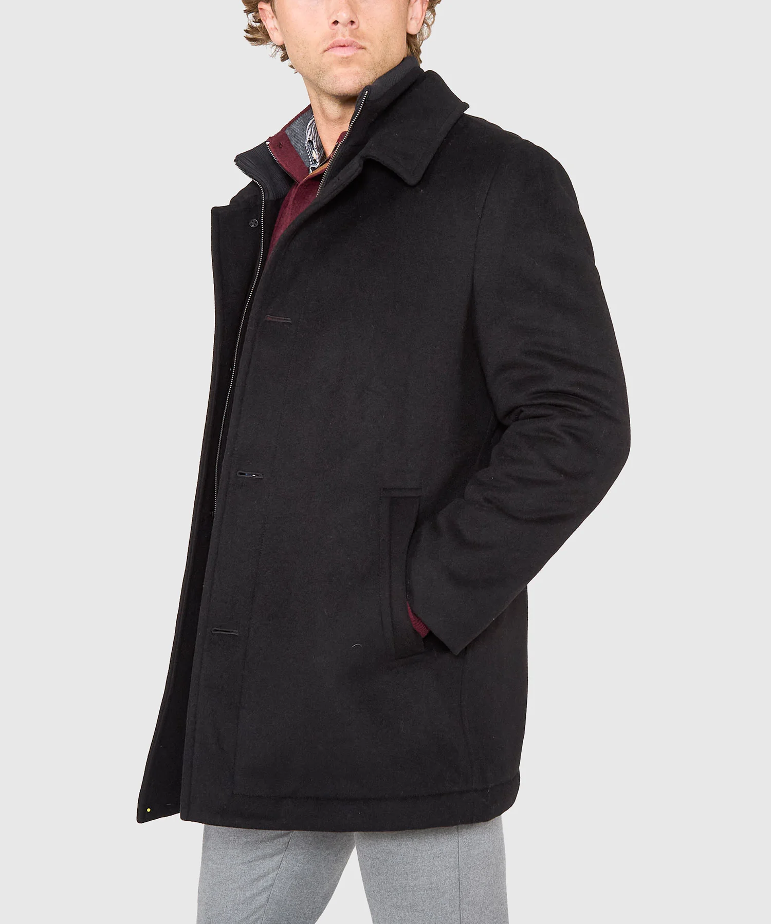 Hart Schaffner Marx Wool Blend Bibbed Coat - Image 5