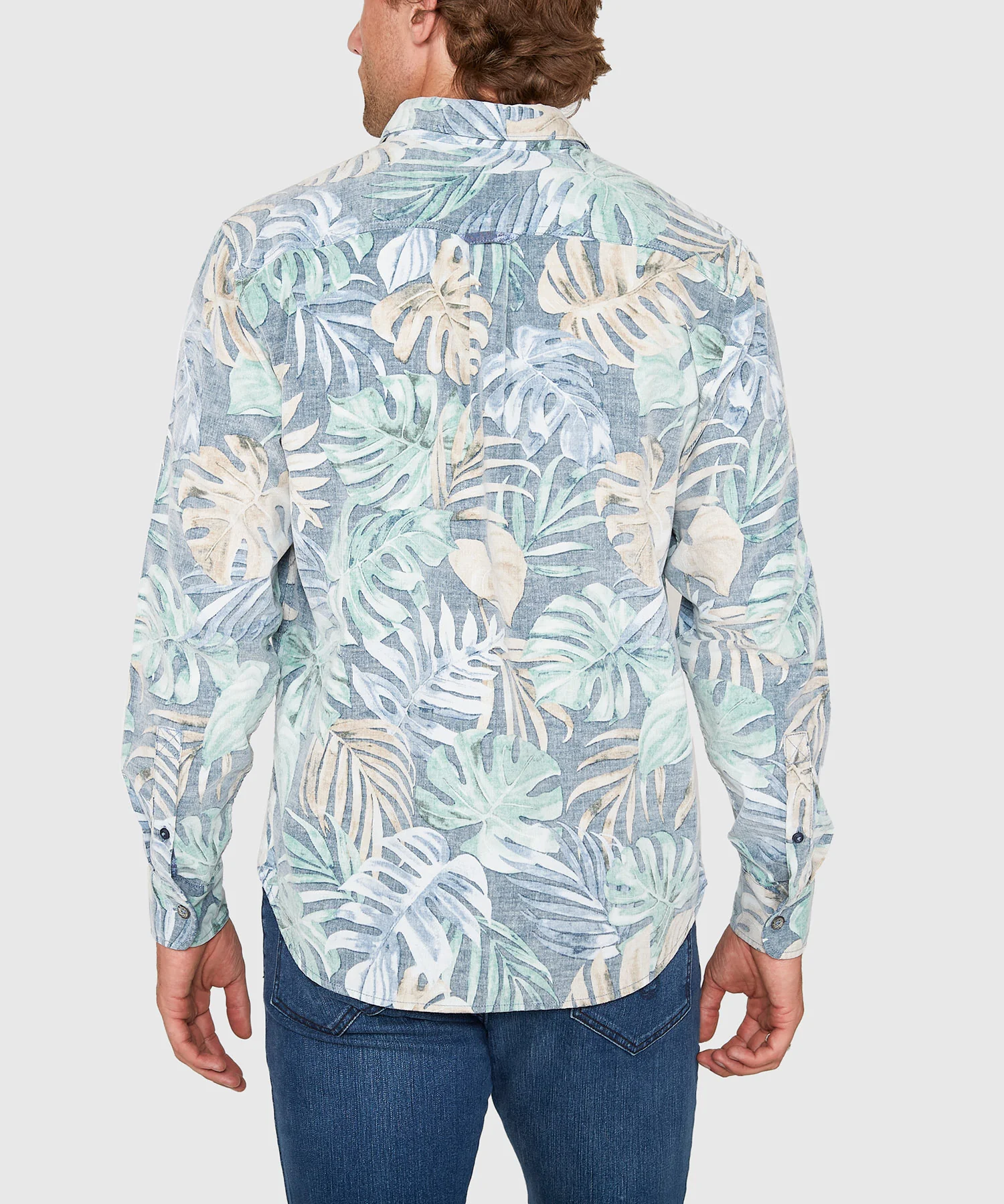 Tommy Bahama Long Sleeve Coastline Cord Jungle Fade Sport Shirt - Image 4