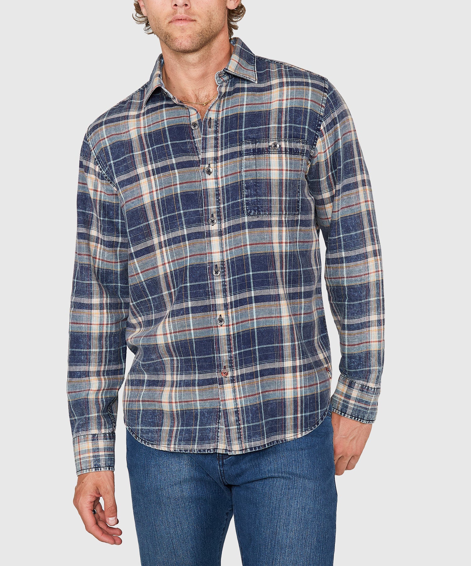 Tommy Bahama Long Sleeve Baranco Plaid Sport Shirt - Image 2
