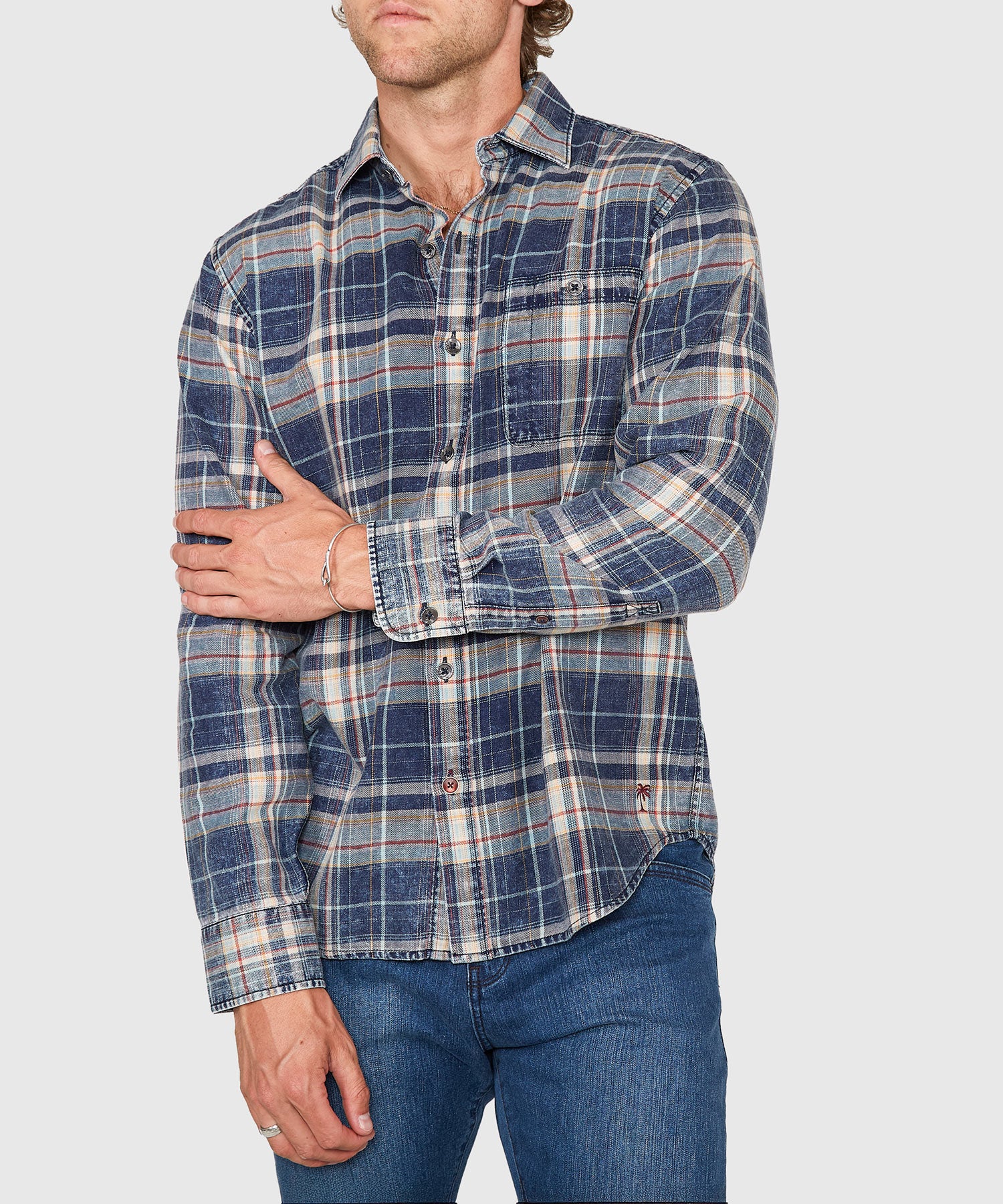 Tommy Bahama Long Sleeve Baranco Plaid Sport Shirt - Image 3