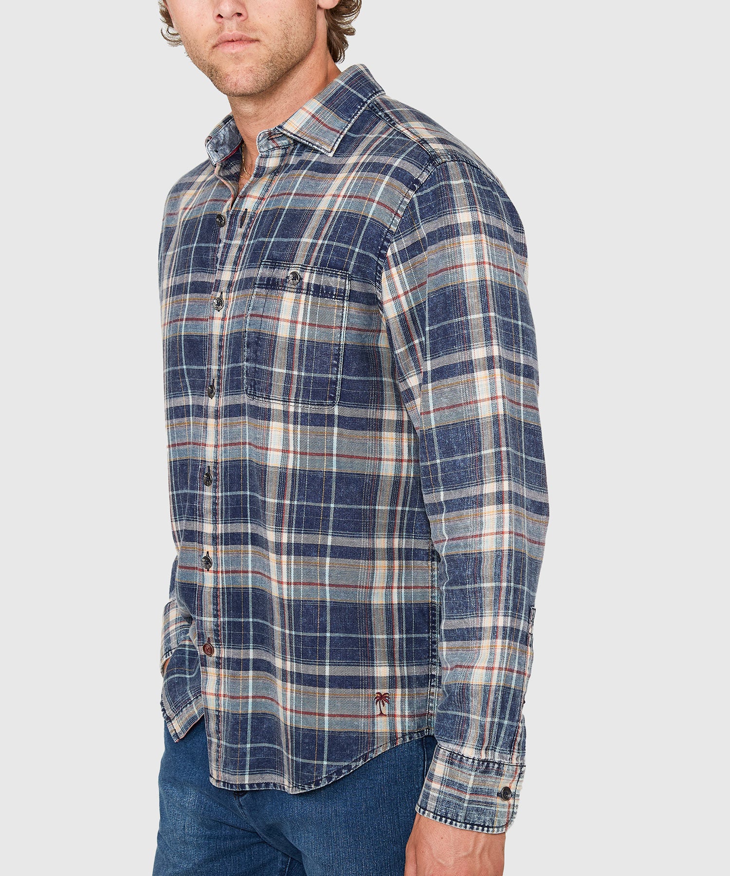 Tommy Bahama Long Sleeve Baranco Plaid Sport Shirt - Image 4