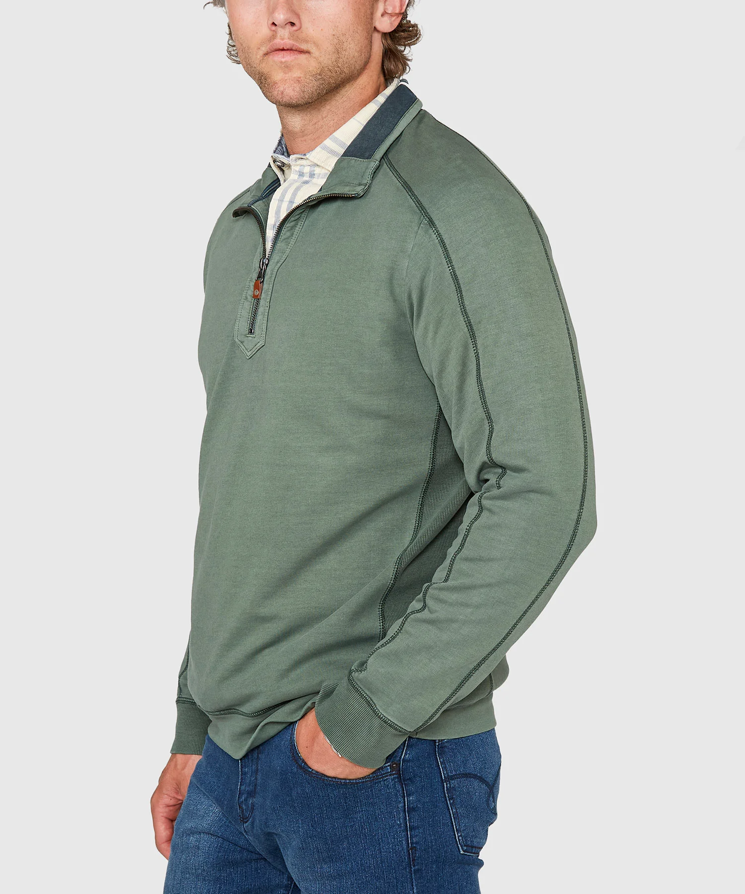 Tommy Bahama Long Sleeve Ben & Terry Half-Zip Pullover - Image 10