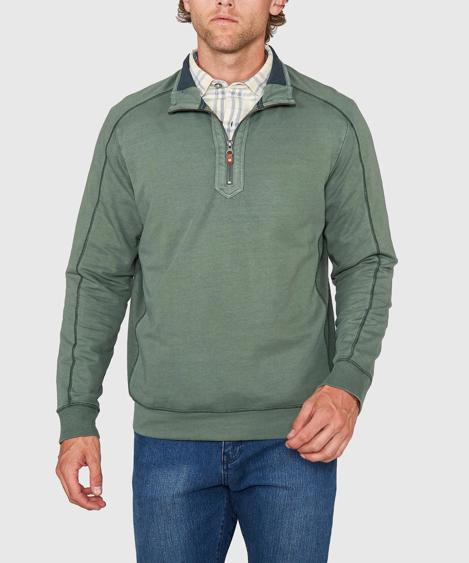 Tommy Bahama Long Sleeve Ben & Terry Half-Zip Pullover - Image 11