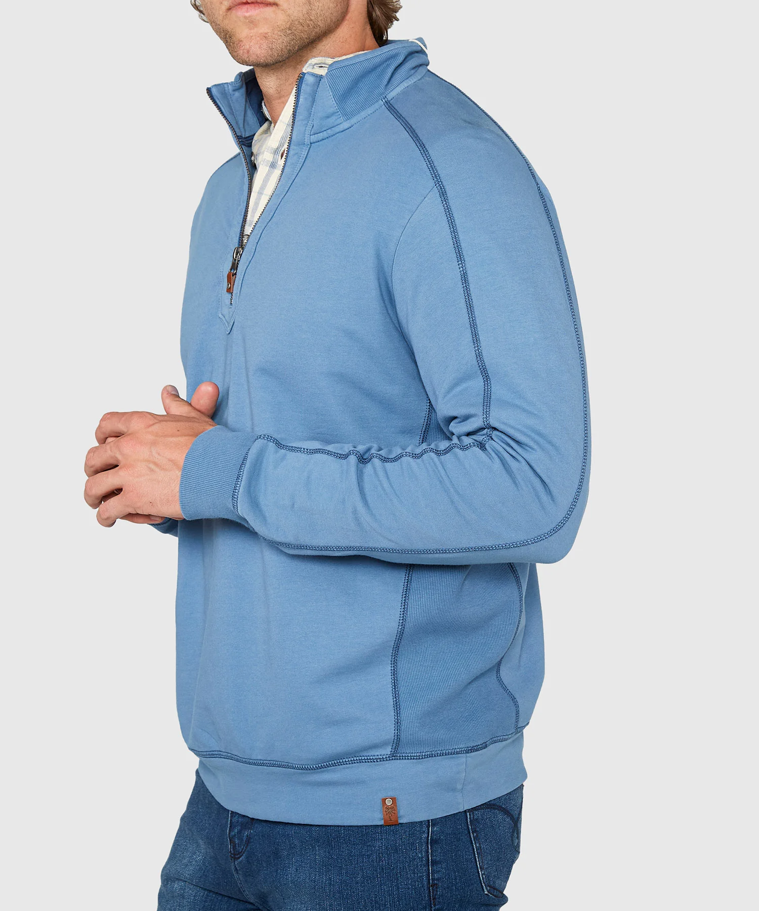 Tommy Bahama Long Sleeve Ben & Terry Half-Zip Pullover - Image 5