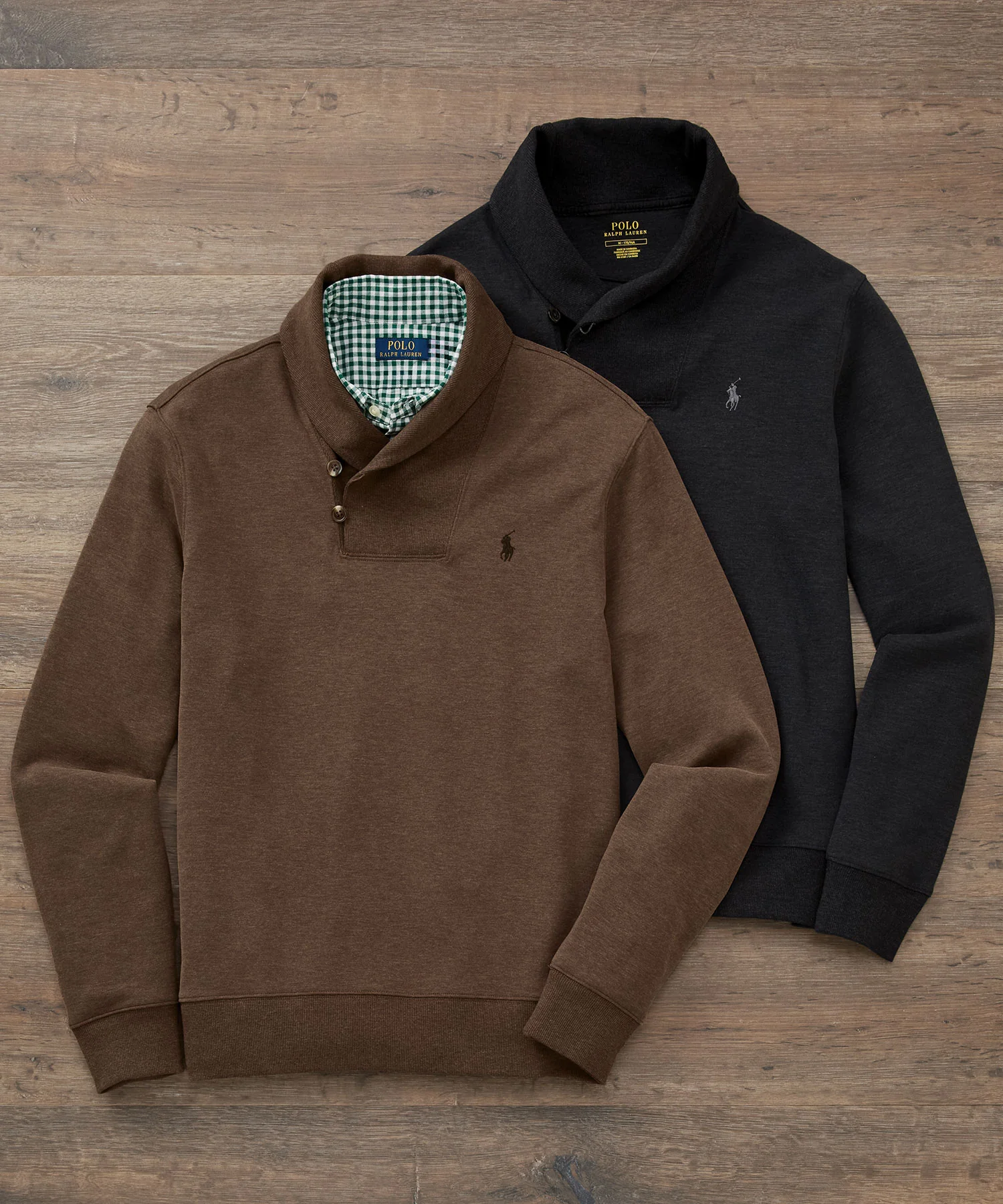 Polo Ralph Lauren Long Sleeve Lux Jersey Shawl Collar Pullover - Image 2