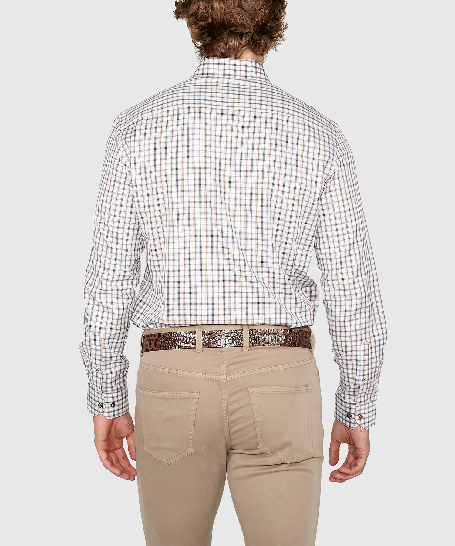 Westport Black Long Sleeve Button Down Collar Sport Shirt - Image 4