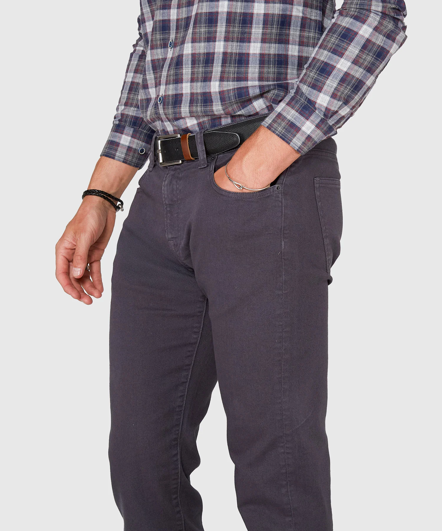 Westport Black Old Dyed Stretch Denim - Image 14