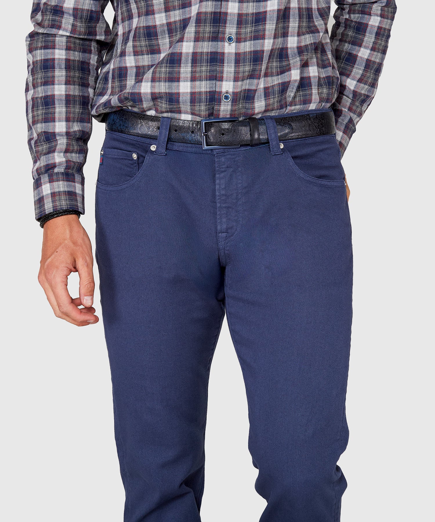 Westport Black Old Dyed Stretch Denim - Image 4
