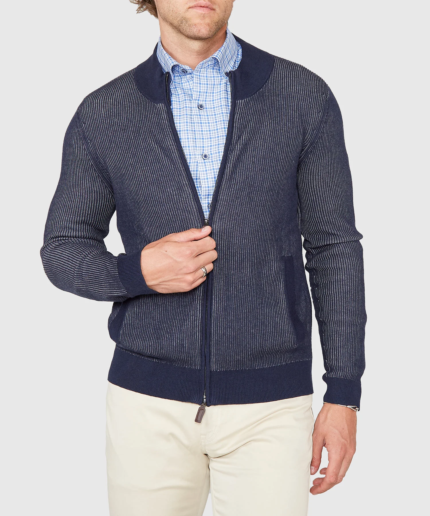 Westport Black Zip Front Cardigan - Image 3