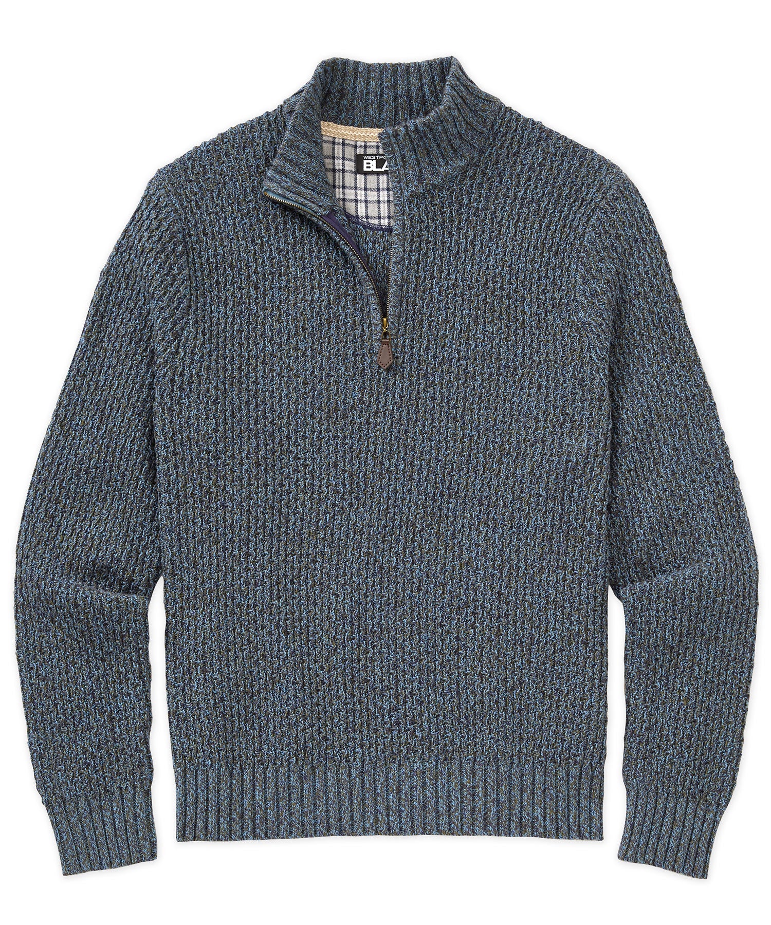Westport Black Tri-Color Quarter Zip Sweater - Image 13