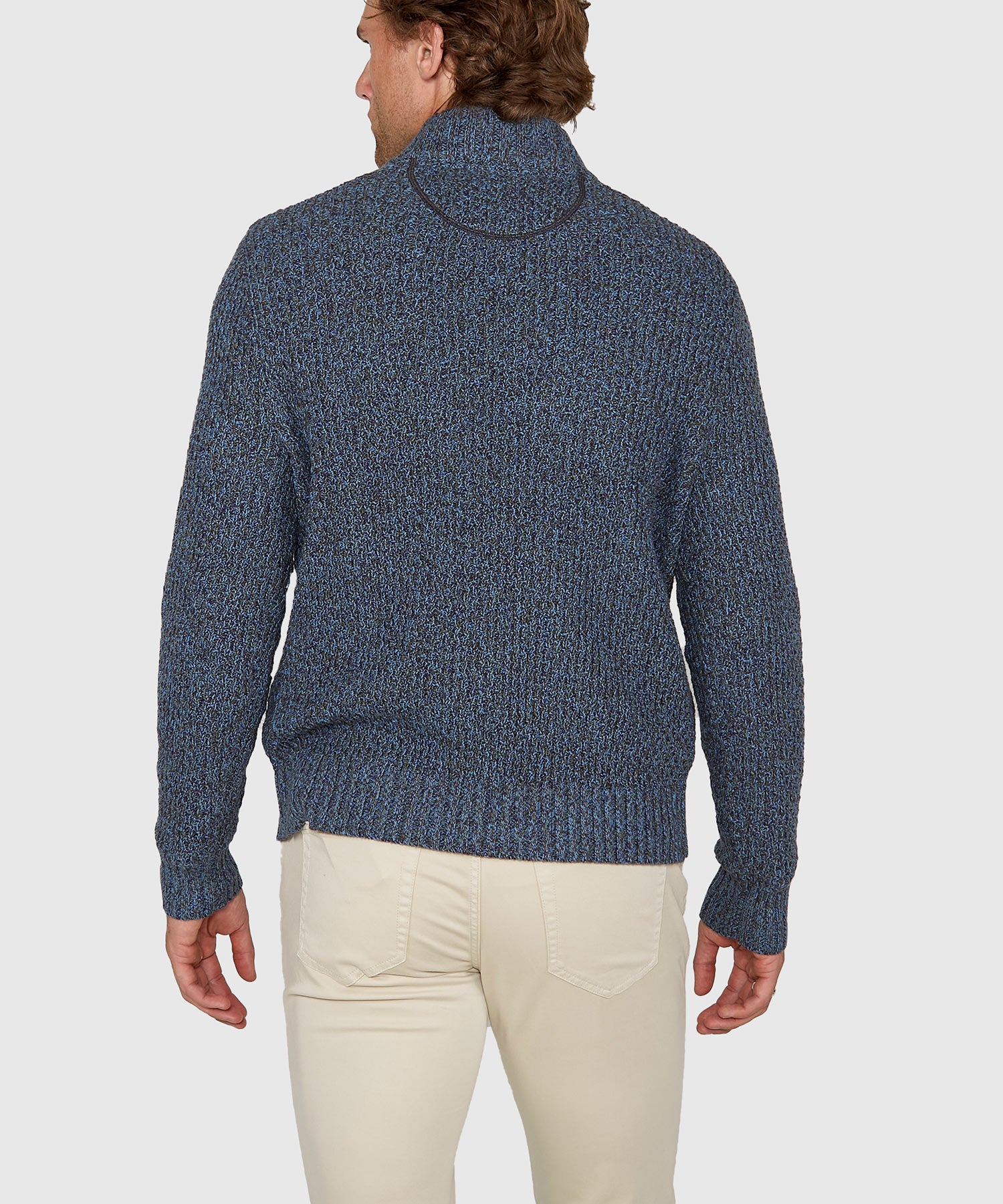 Westport Black Tri-Color Quarter Zip Sweater - Image 17