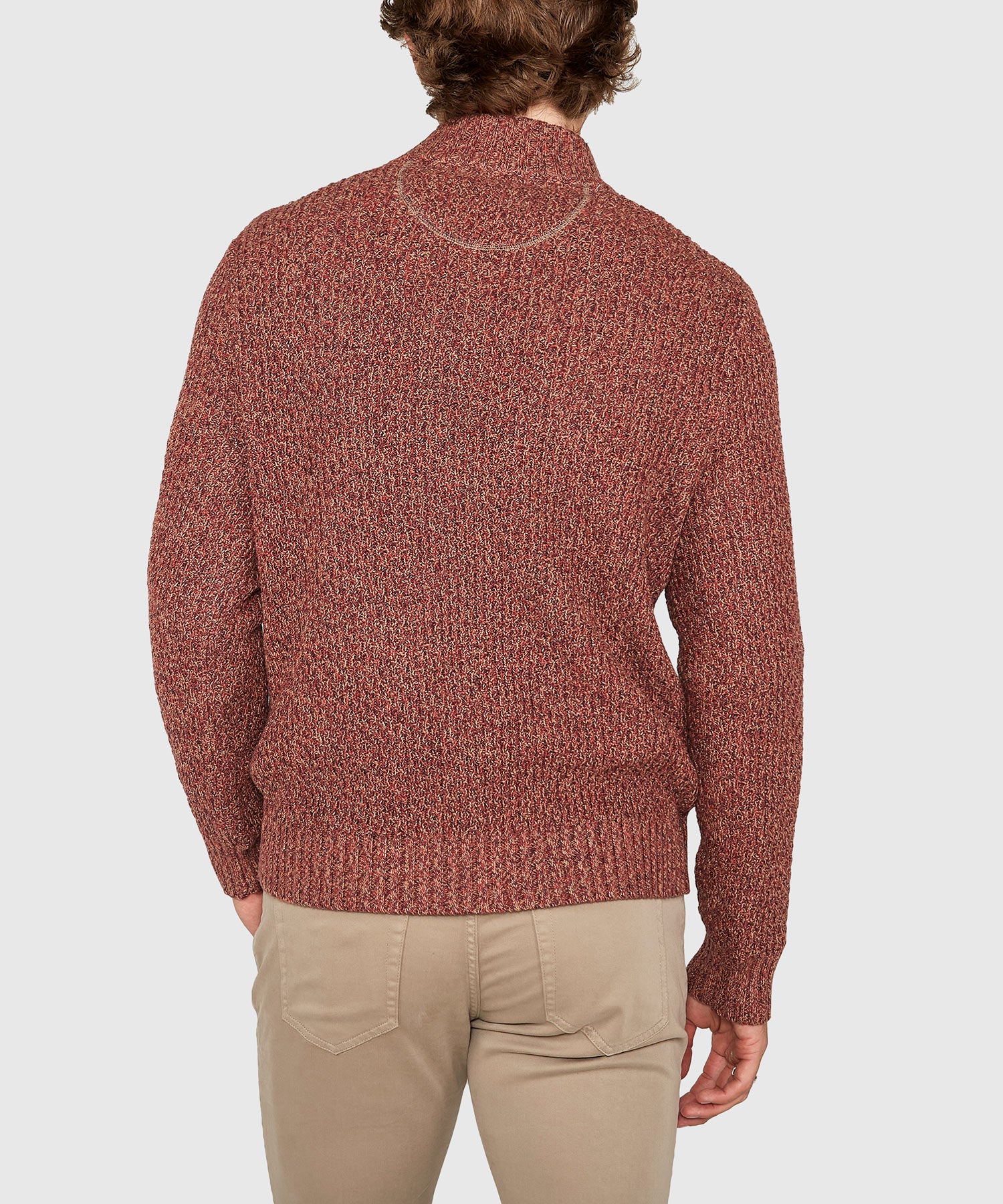Westport Black Tri-Color Quarter Zip Sweater - Image 6