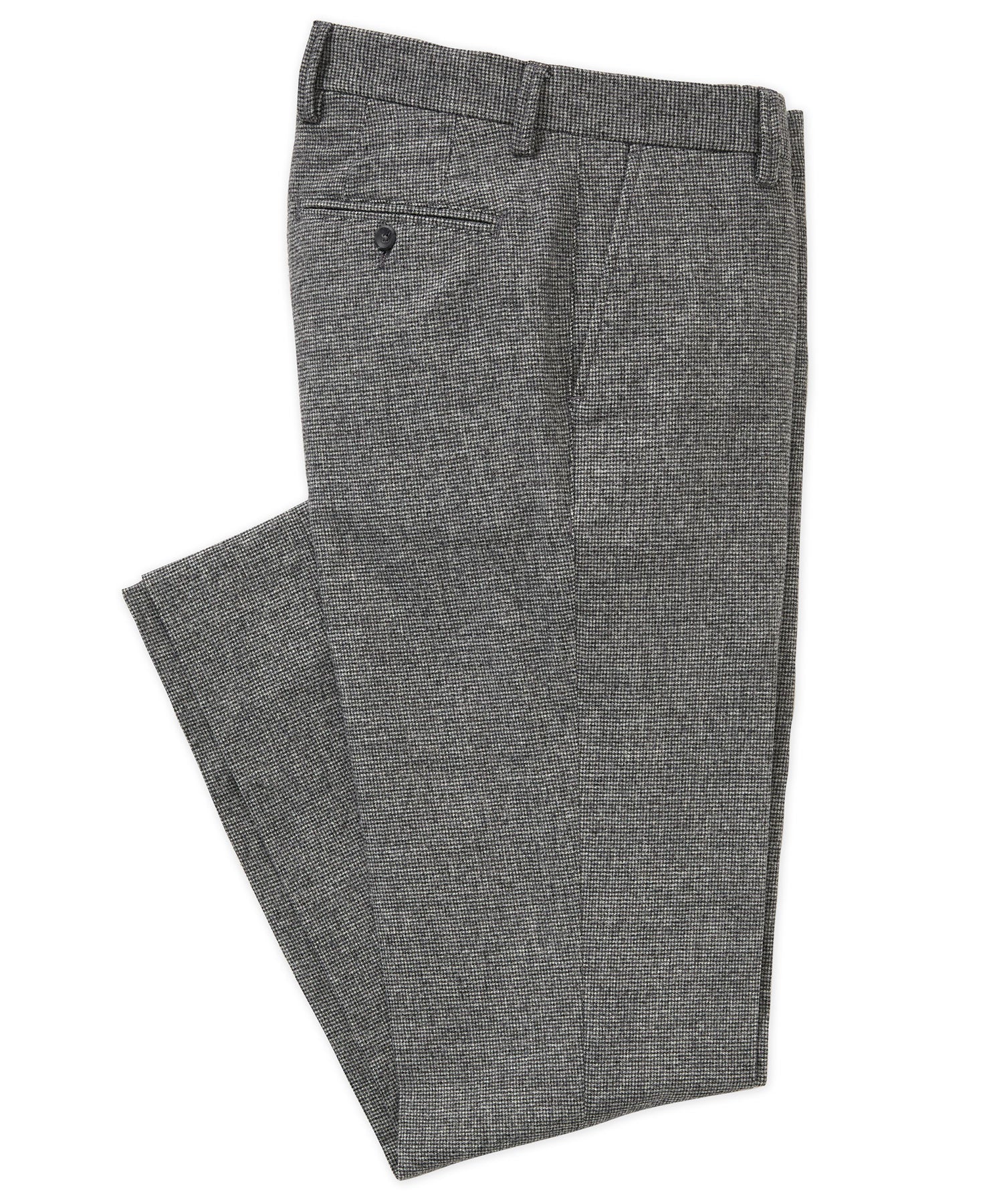 Westport Black Flat Front Houndstooth Pant - Image 3