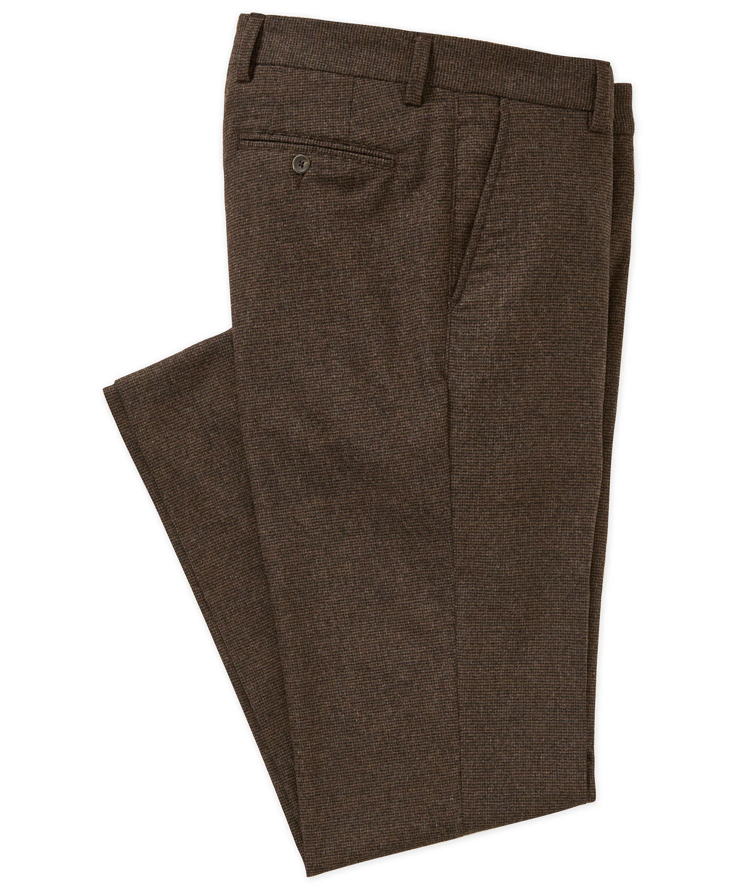 Westport Black Flat Front Houndstooth Pant - Image 8