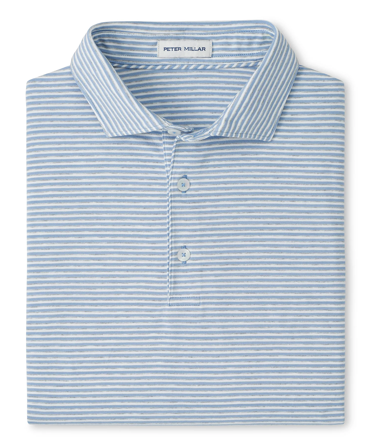 Peter Millar Calvert Stripe Crown Flex Short Sleeve Cotton Polo - Image 9