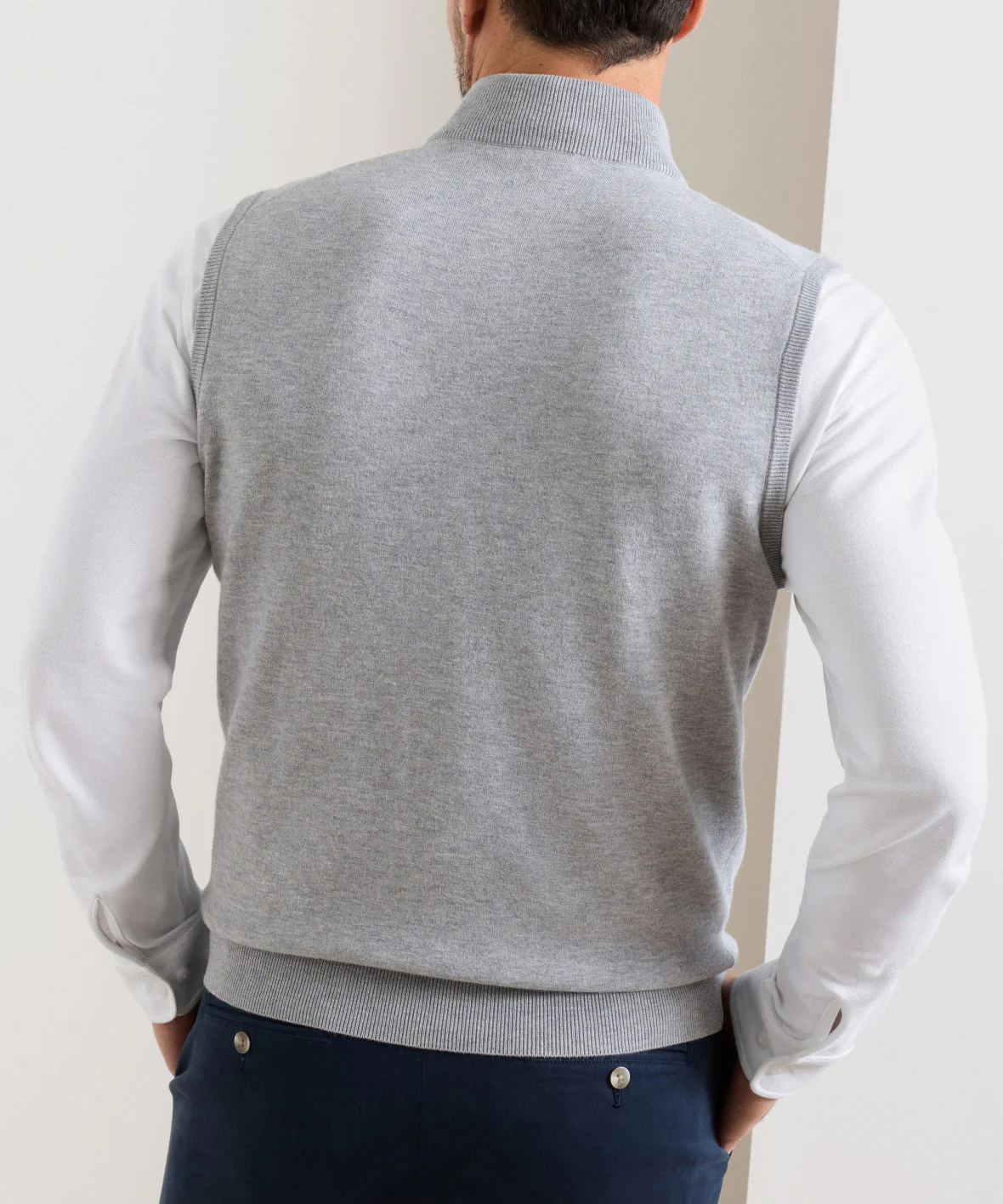 Peter Millar Coolspun Lite Full Zip Sweater Vest - Image 5