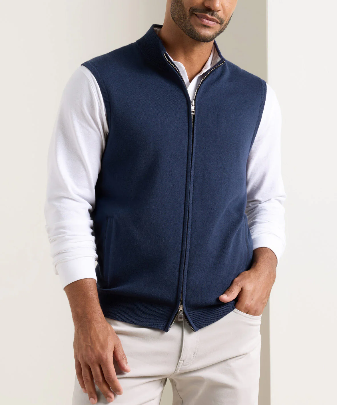 Peter Millar Coolspun Lite Full Zip Sweater Vest - Image 9
