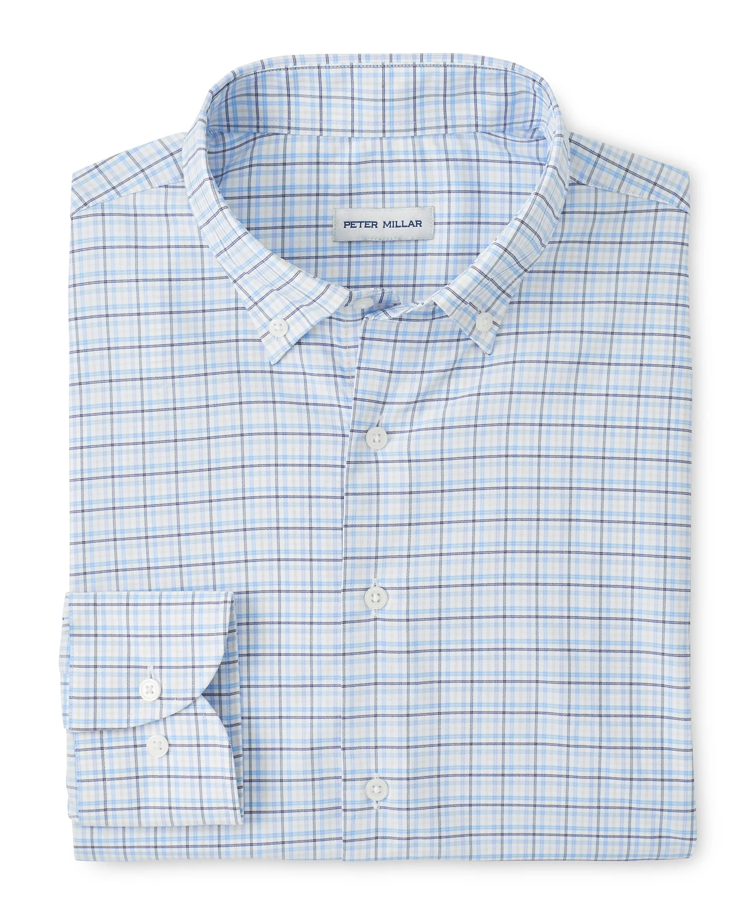 Peter Millar Casey Long Sleeve Performance Twill Sport Shirt
