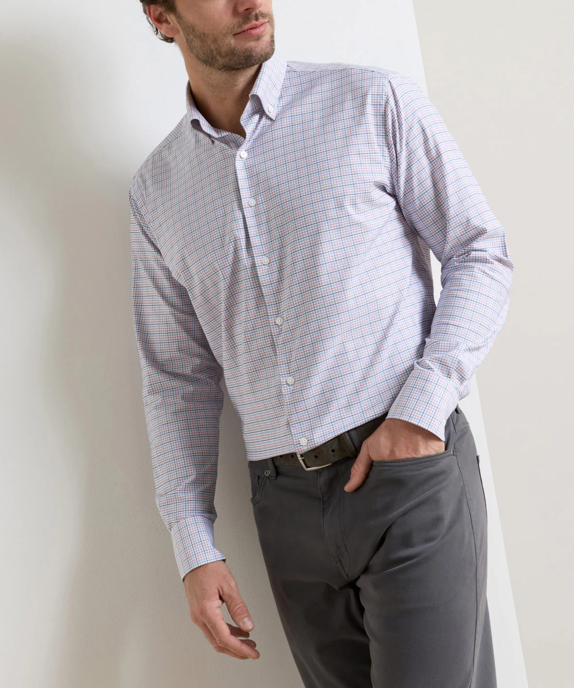 Peter Millar Casey Long Sleeve Performance Twill Sport Shirt - Image 6
