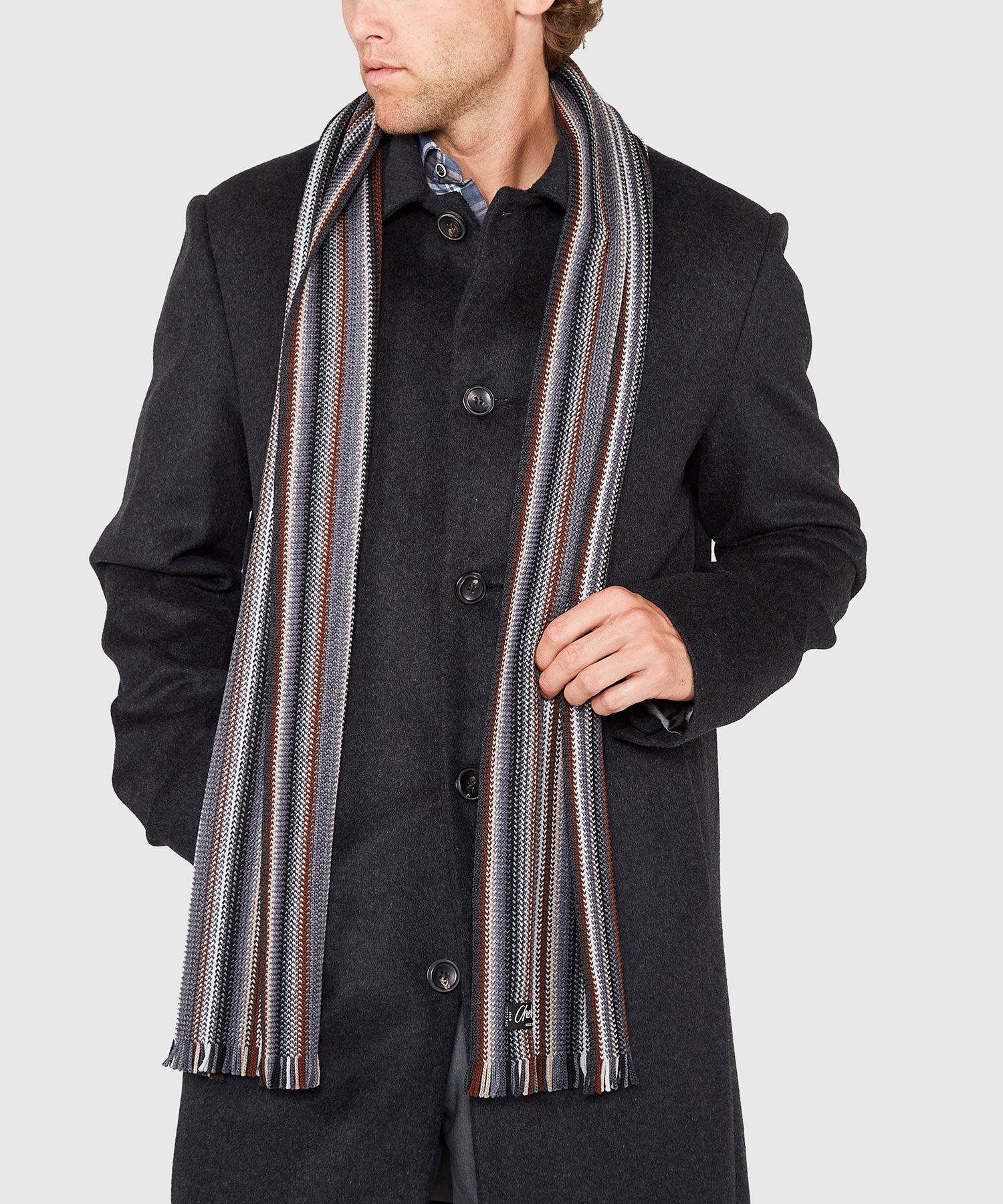 Westport Black Multi Color Knit Scarf - Image 10