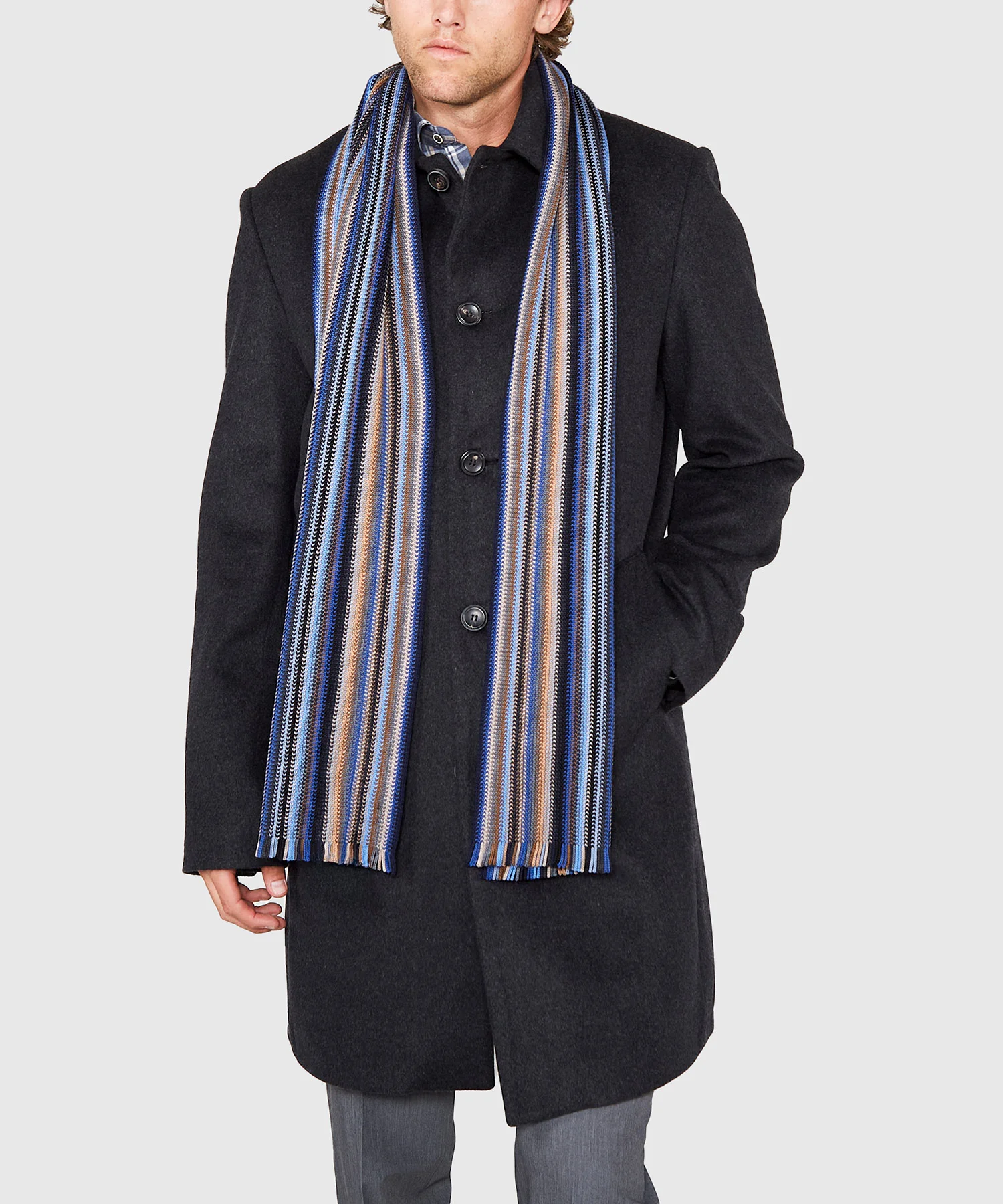 Westport Black Multi Color Knit Scarf - Image 6