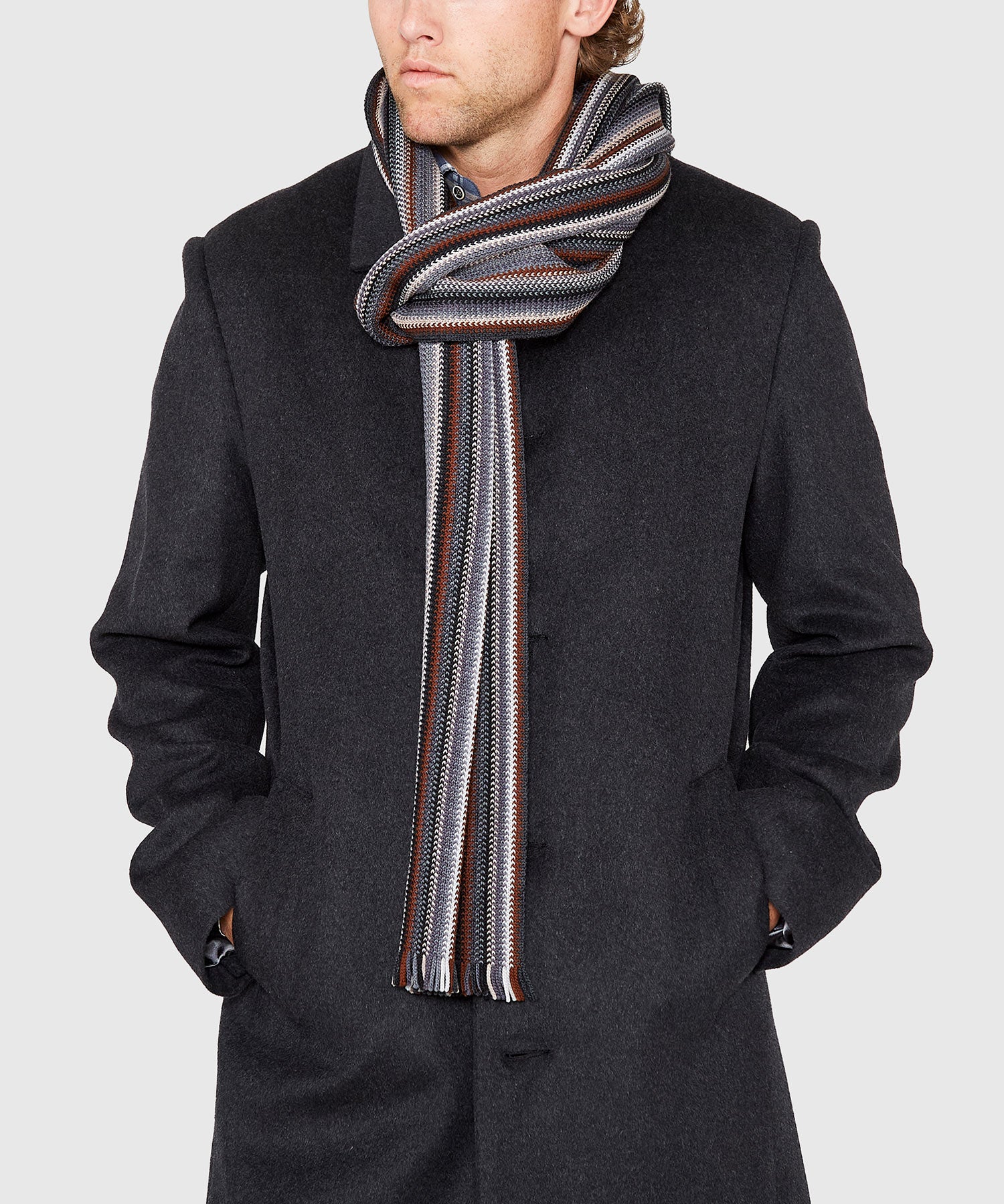 Westport Black Multi Color Knit Scarf - Image 8