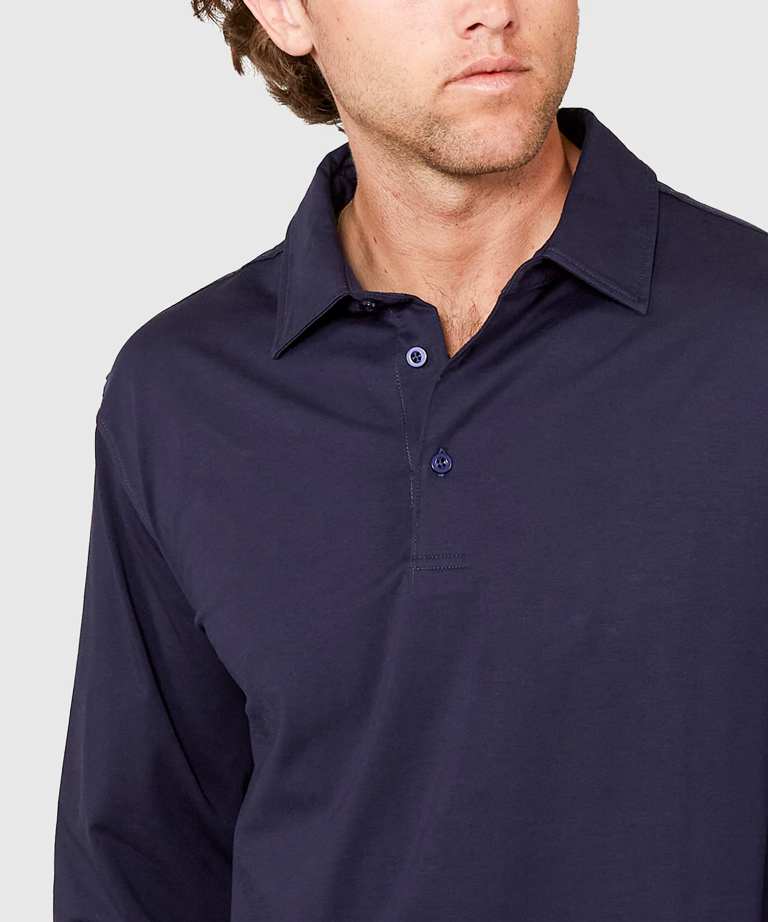 Westport No-Tuck Long Sleeve Cotton Rich Performance Polo - Image 12