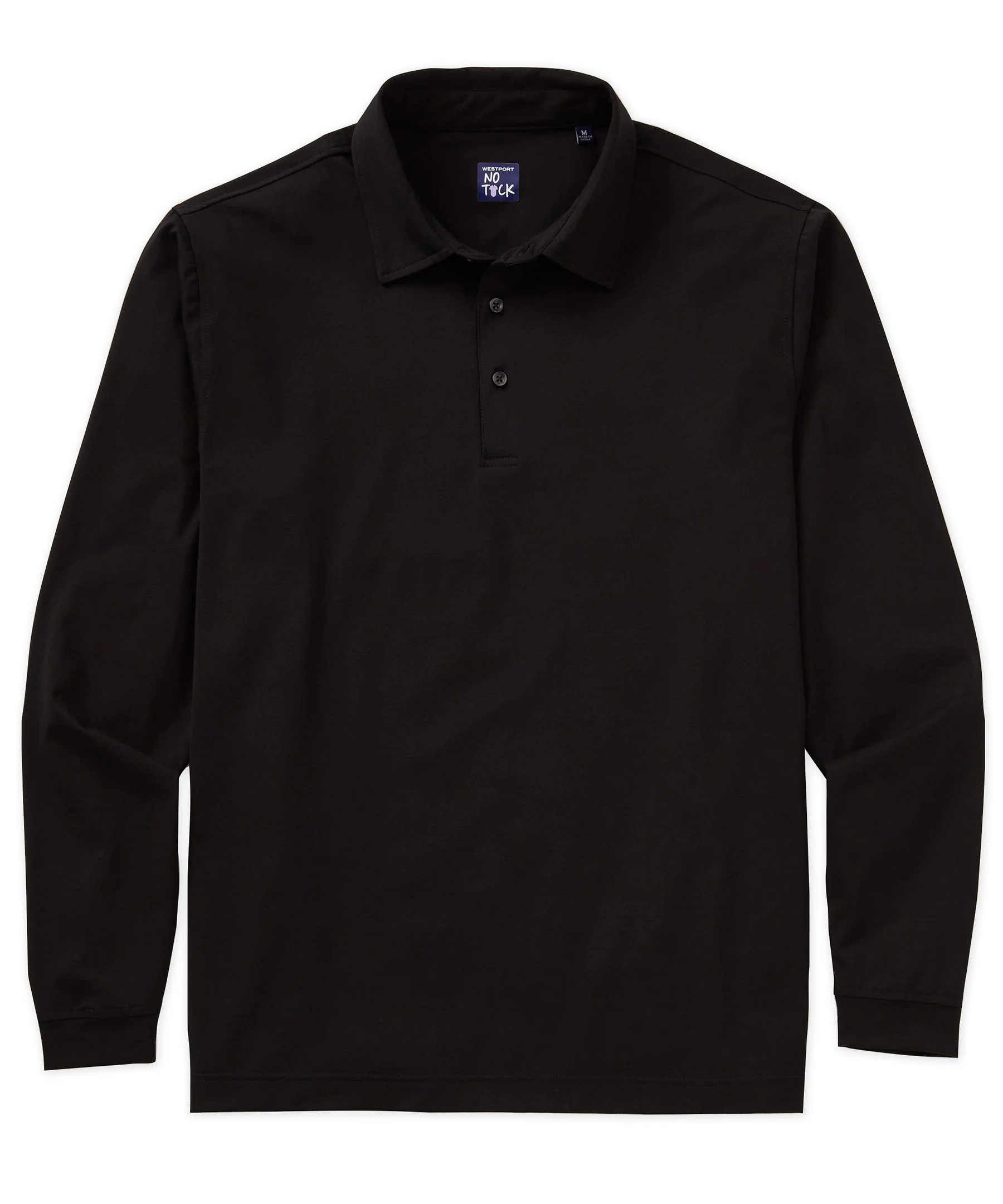 Westport No-Tuck Long Sleeve Cotton Rich Performance Polo - Image 3