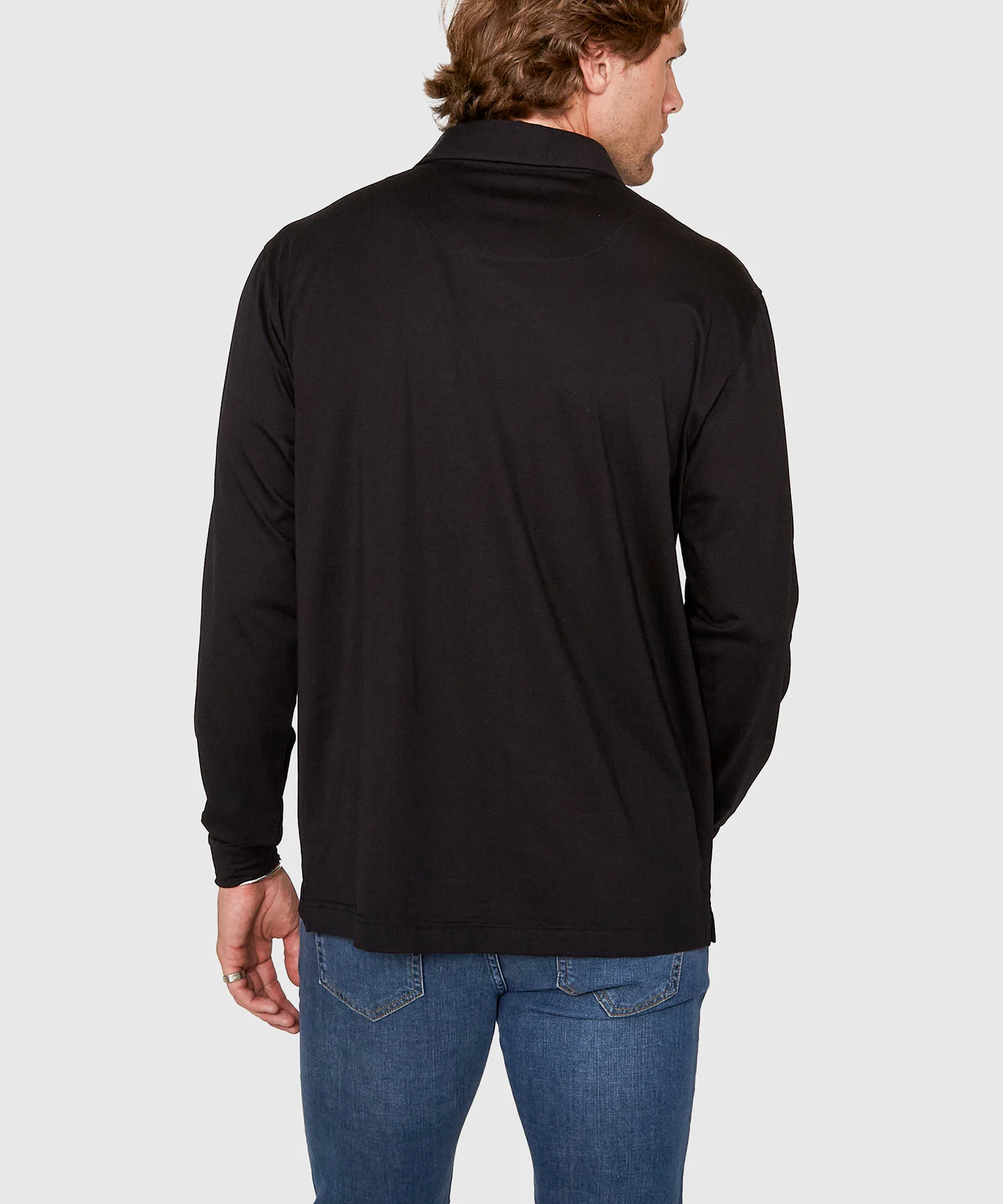 Westport No-Tuck Long Sleeve Cotton Rich Performance Polo - Image 5