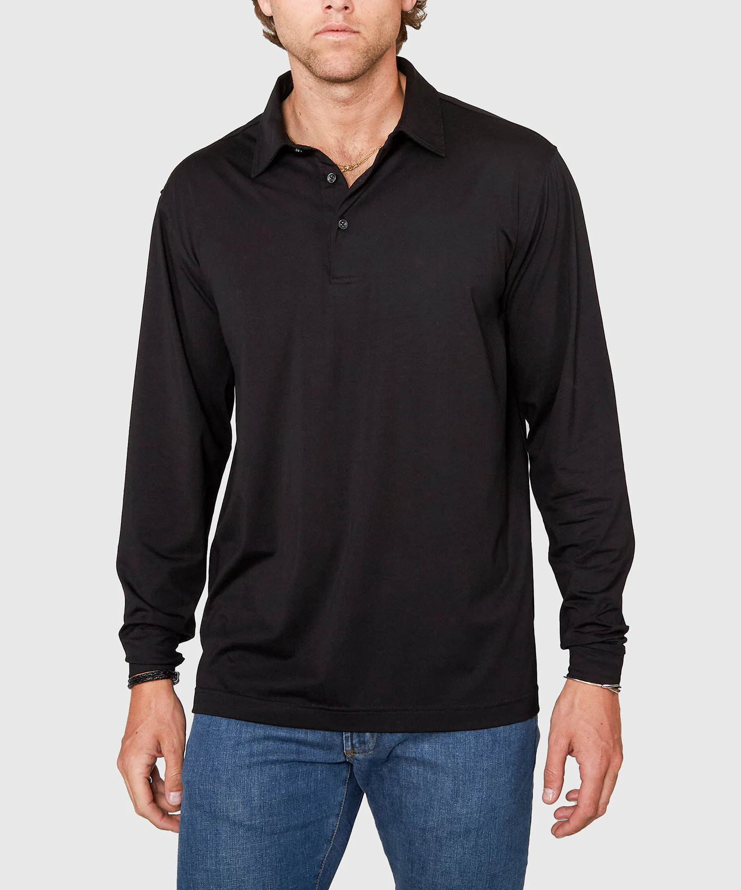 Westport No-Tuck Long Sleeve Cotton Rich Performance Polo - Image 7