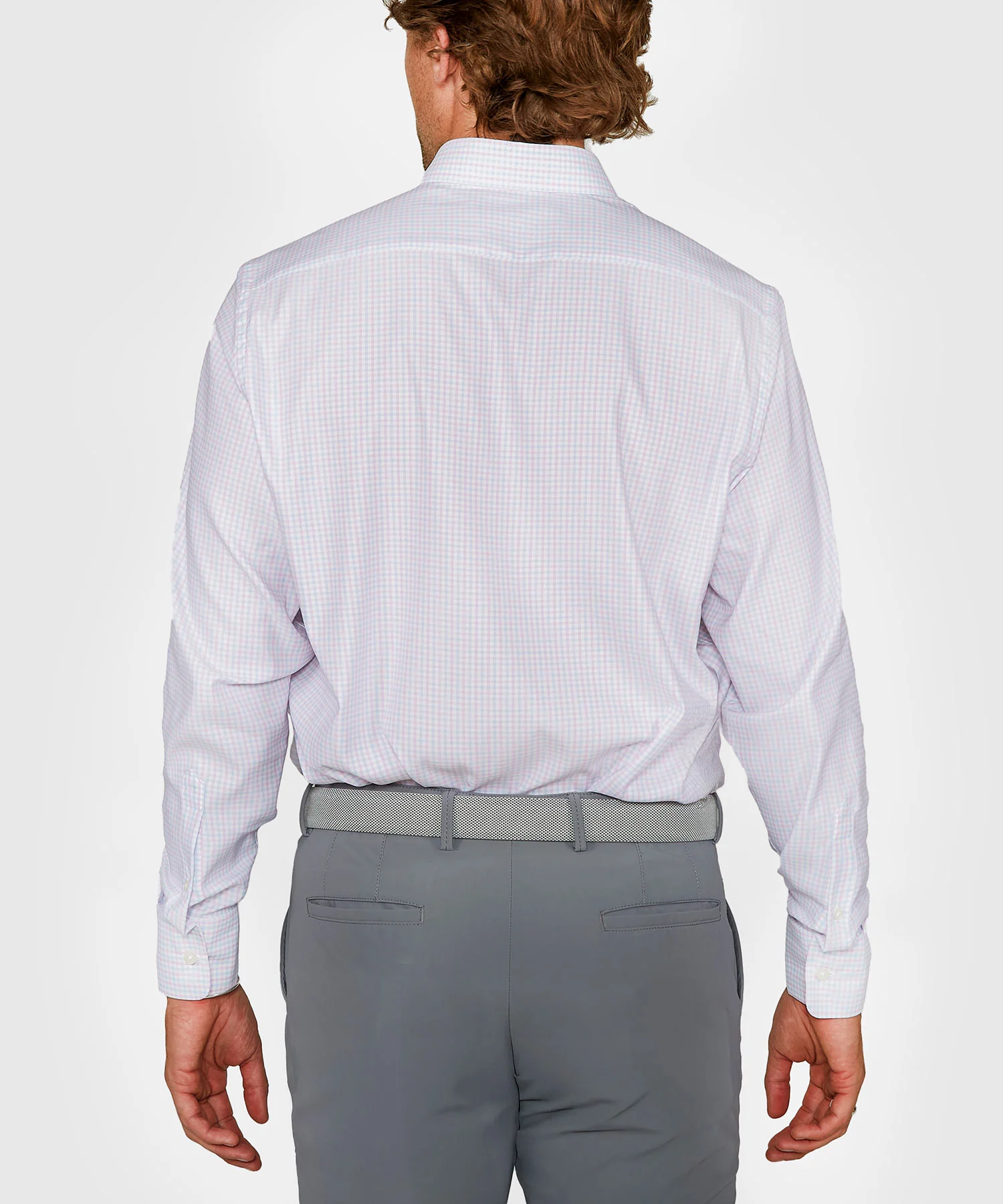 Westport Black Long Sleeve Button Down Collar Performance Plaid Sport Shirt - Image 4