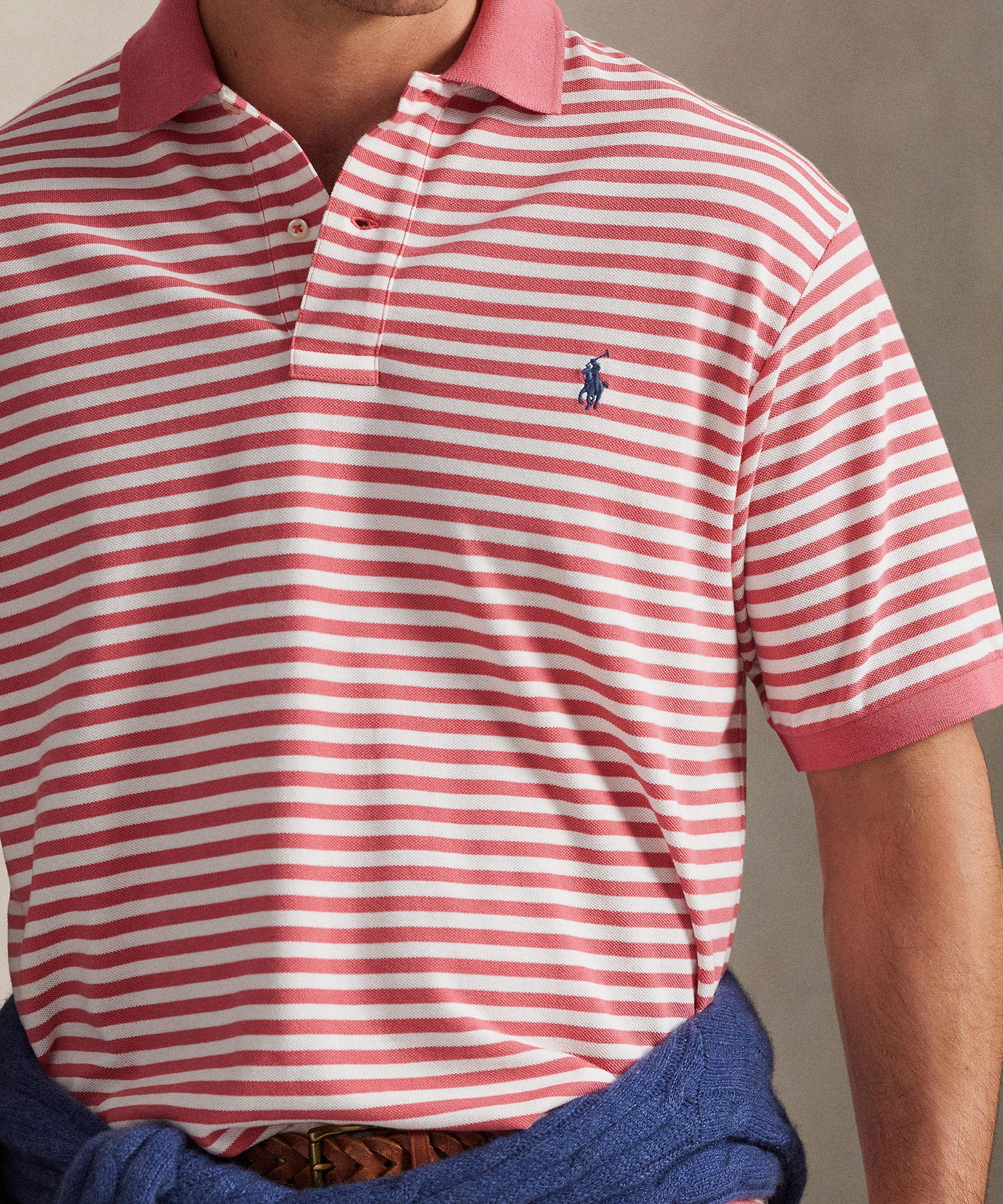 Polo Ralph Lauren Short Sleeve Animated Stripe Mesh Polo - Image 10