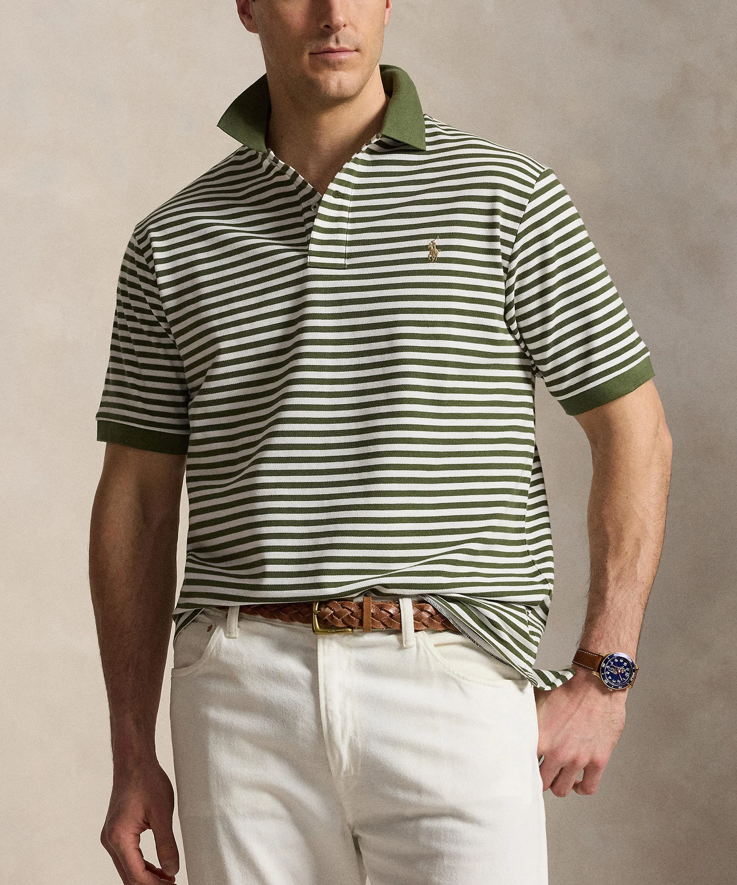 Polo Ralph Lauren Short Sleeve Animated Stripe Mesh Polo - Image 15